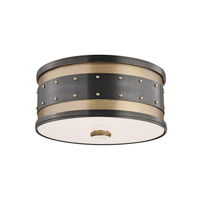 Gaines 12 Inch 2 Light Flush Mount by Hudson Valley Lighting