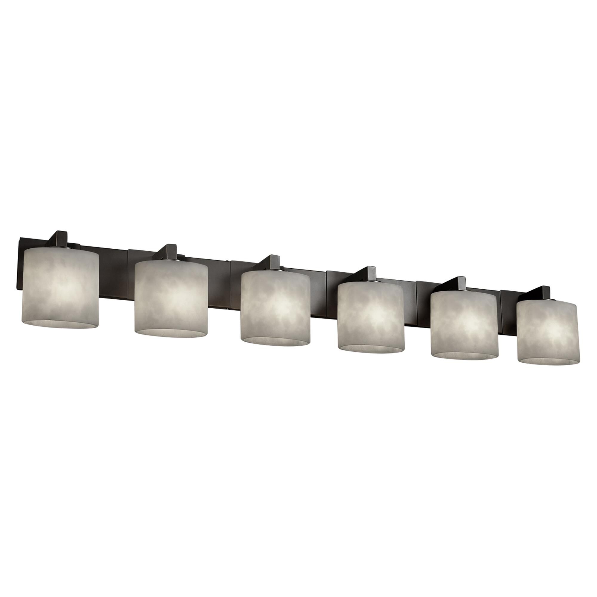 Clouds 55 Inch 6 Light Bath Vanity Light by Justice Design Group