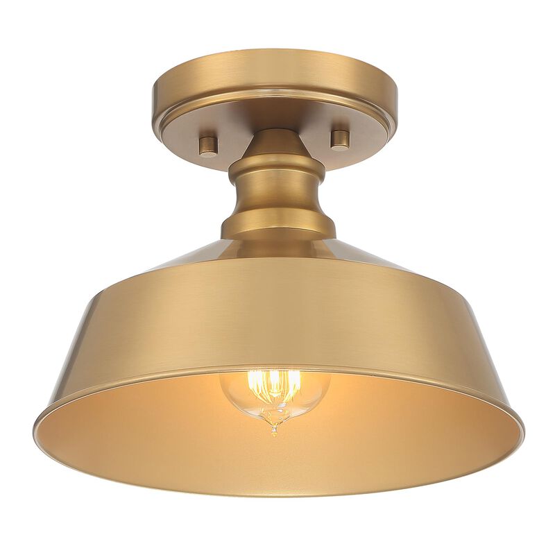 10 Inch 1 Light LED Semi Flush Mount by Meridian Lighting