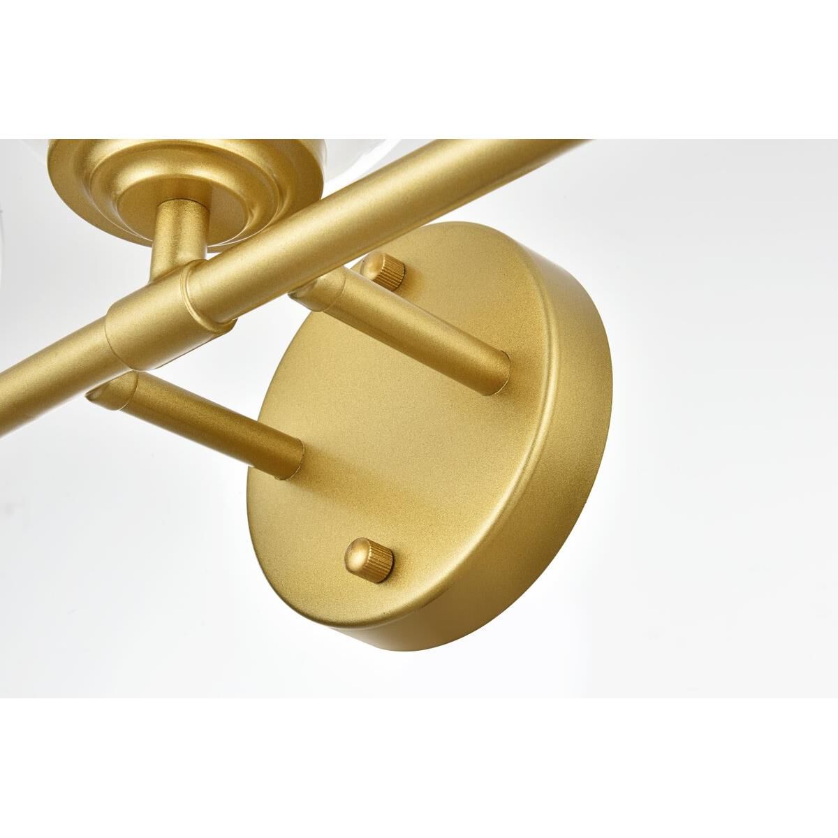 Shown in Brass  finish and Clear glass