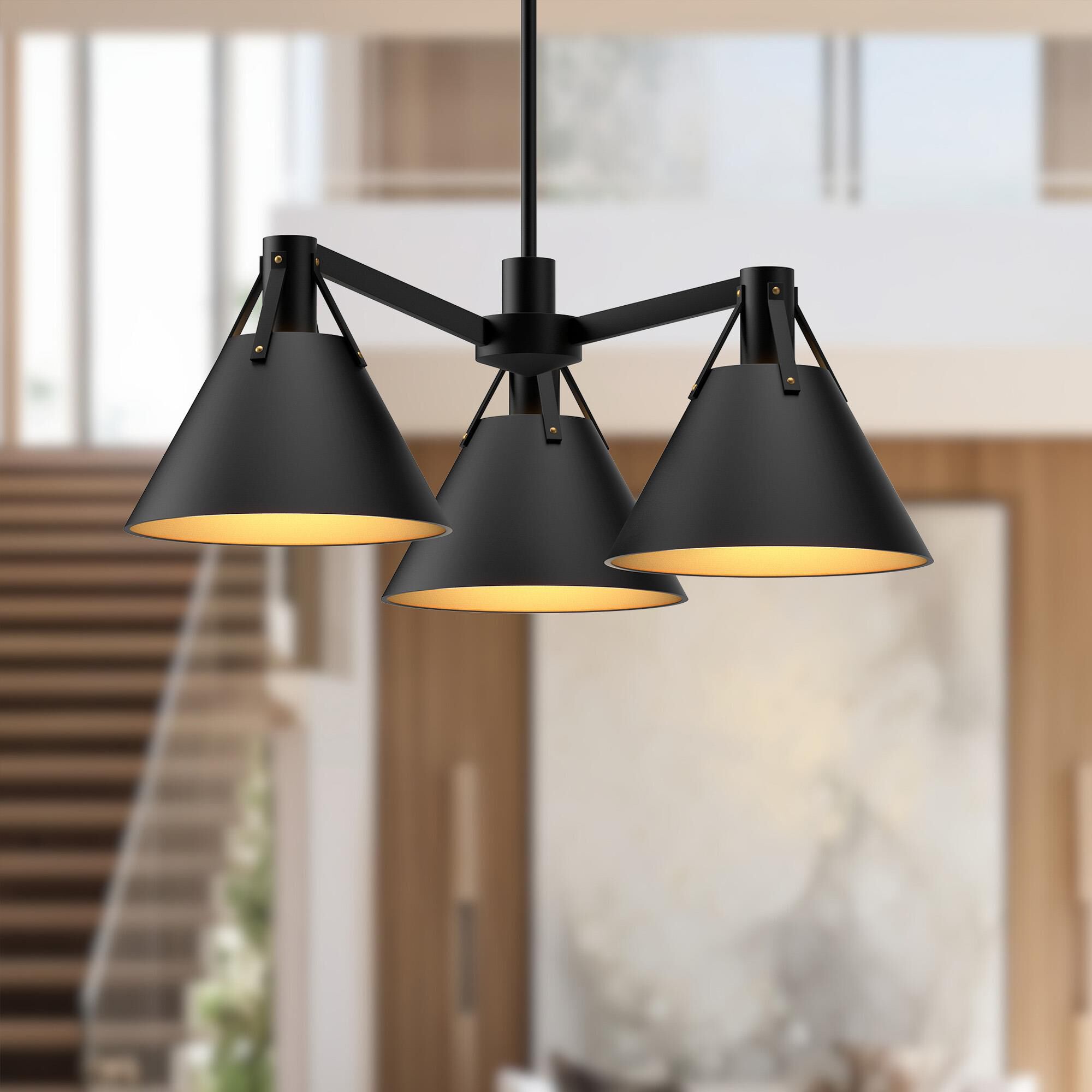 Archer 3 Light Chandelier by Alora Mood