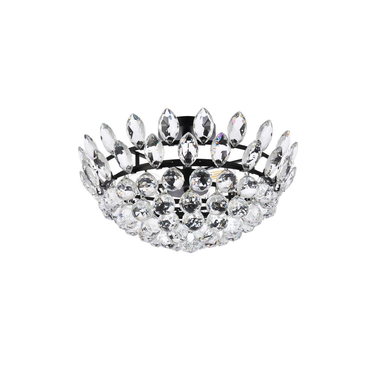 Shown in Black finish and Royal Cut Clear crystal