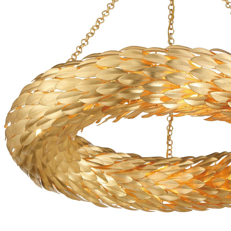 Broche Large Pendant Light by Crystorama