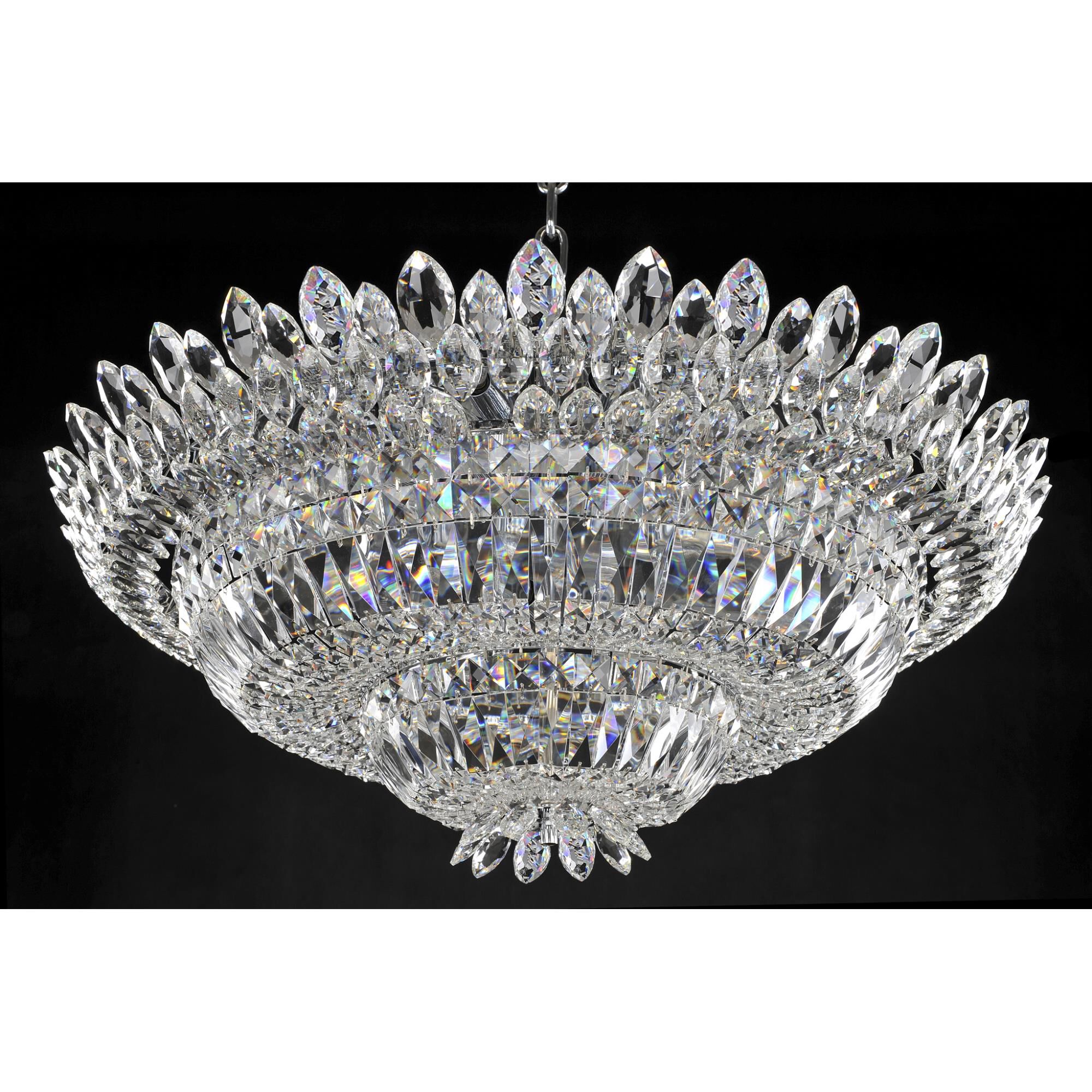 Shown in Chrome finish and Firenze Clear crystal