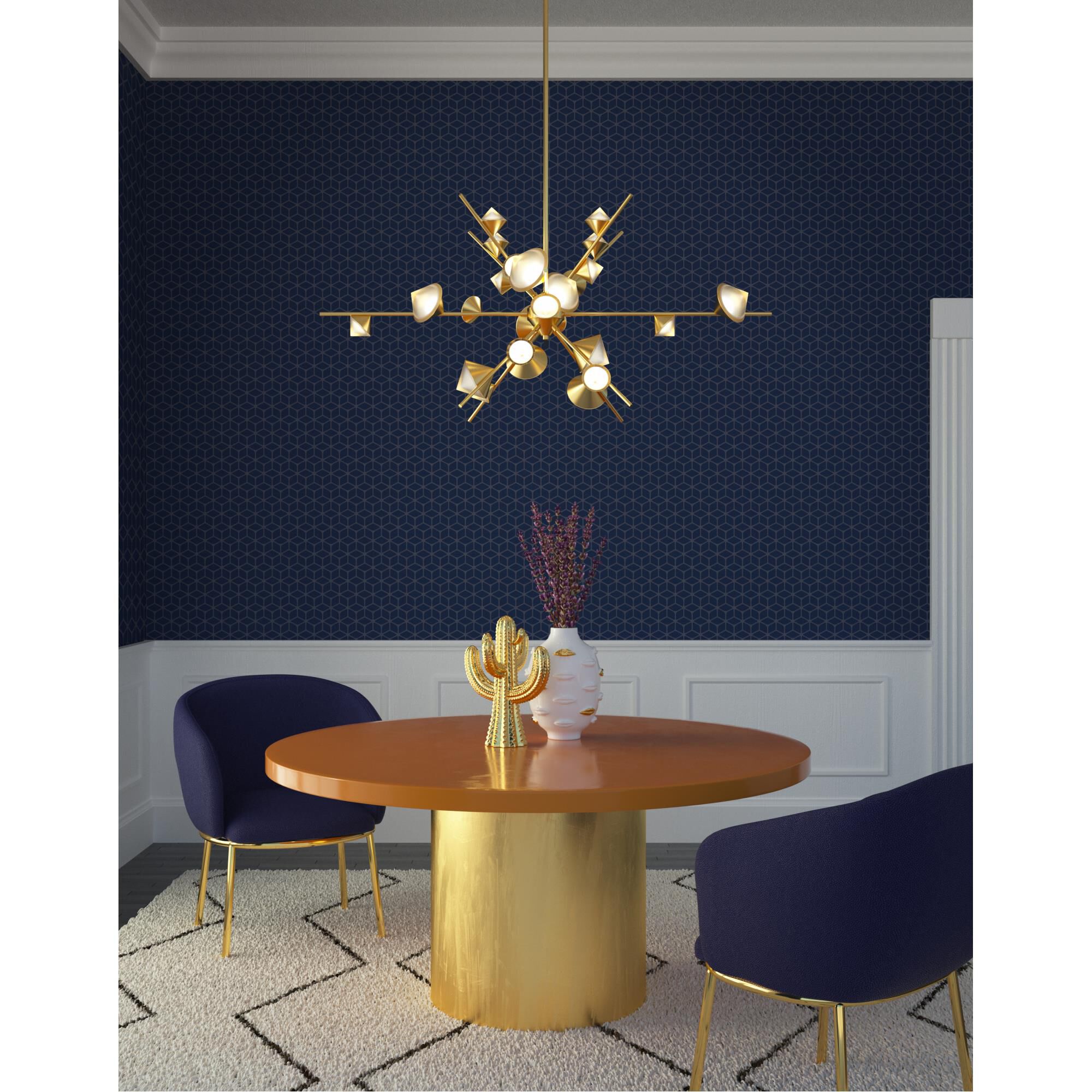 Ryan Pauly Geode 48 Inch Chandelier by Kuzco Lighting
