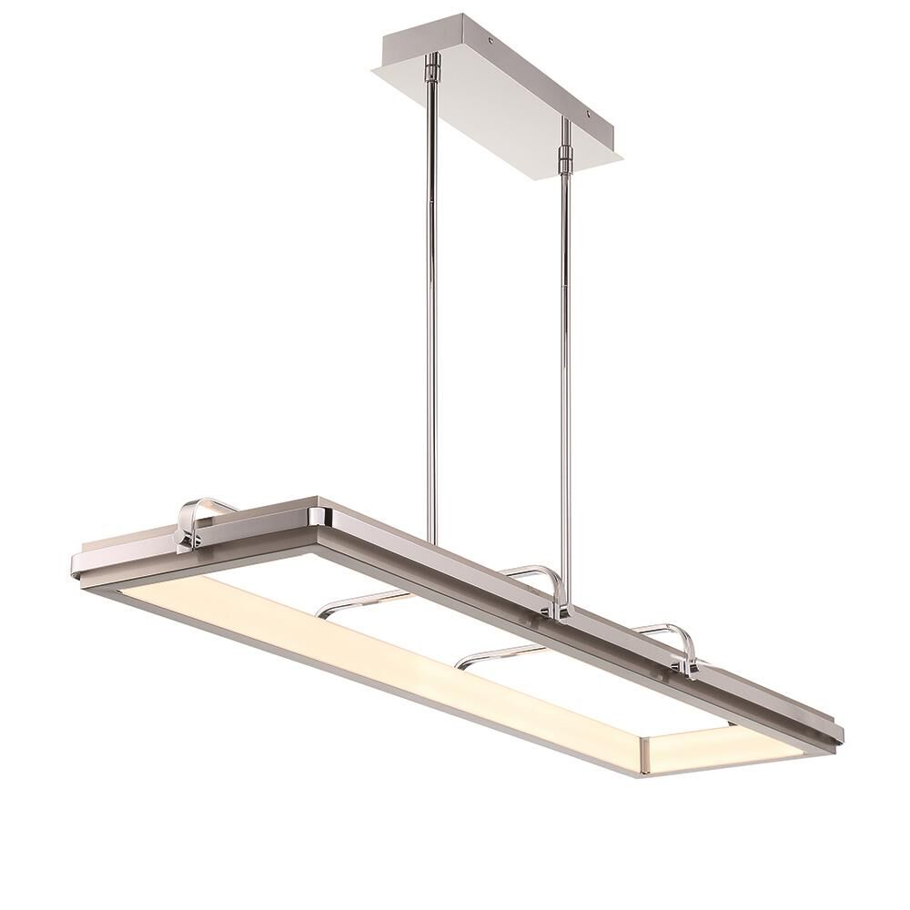 Shown in Chrome and Nickel finish and Frosted glass