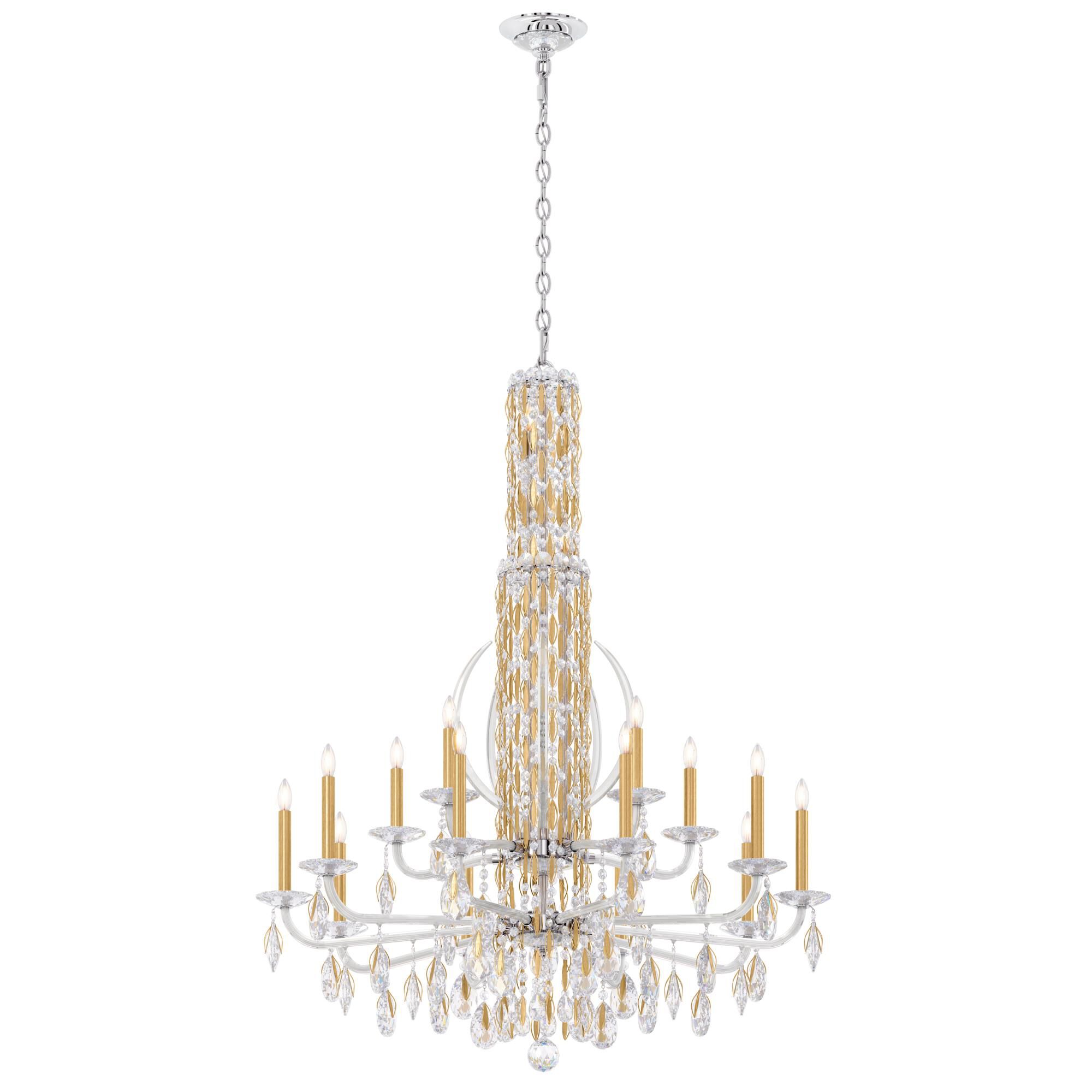 Sarella 40 Inch 17 Light Chandelier by Schonbek