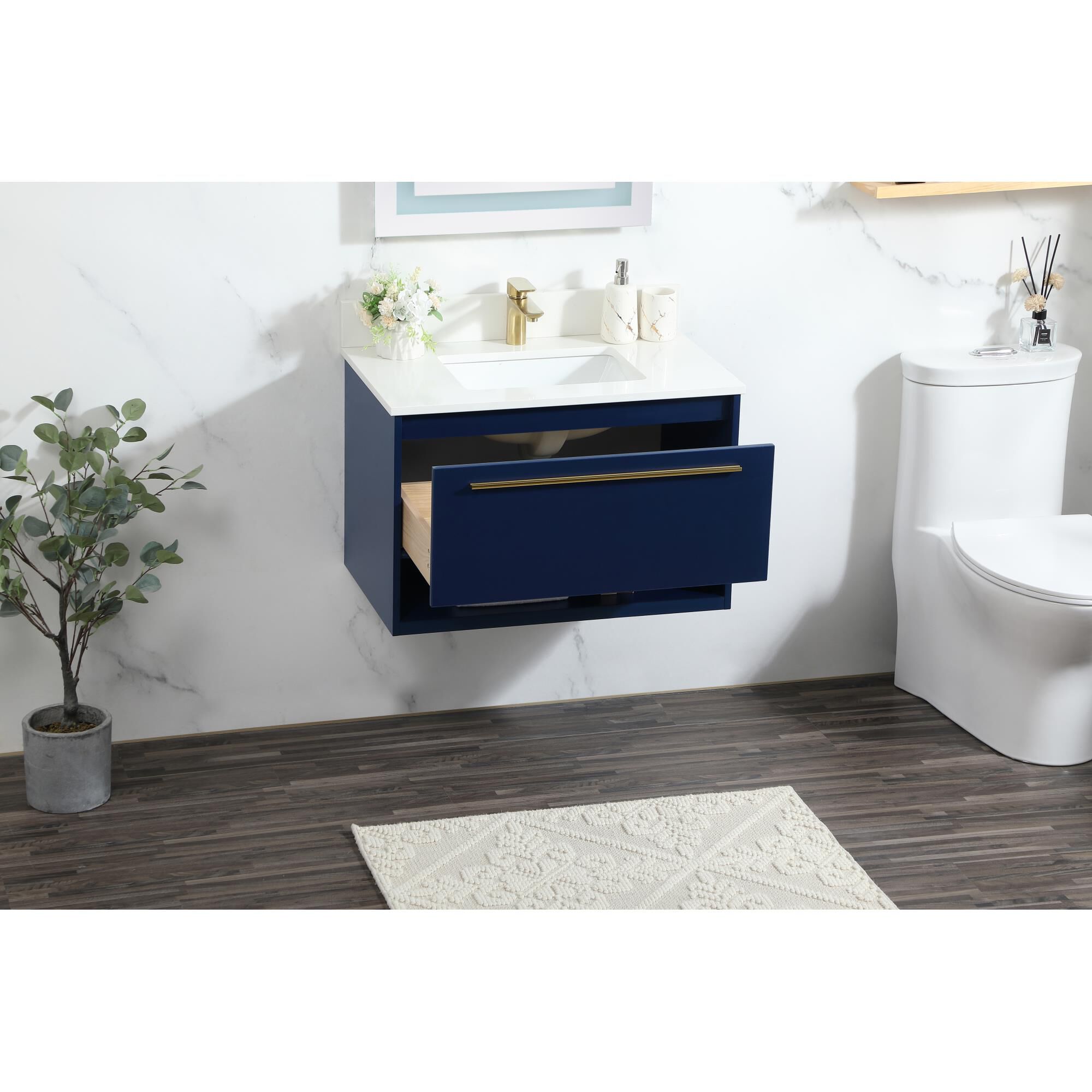 Shown in Blue finish