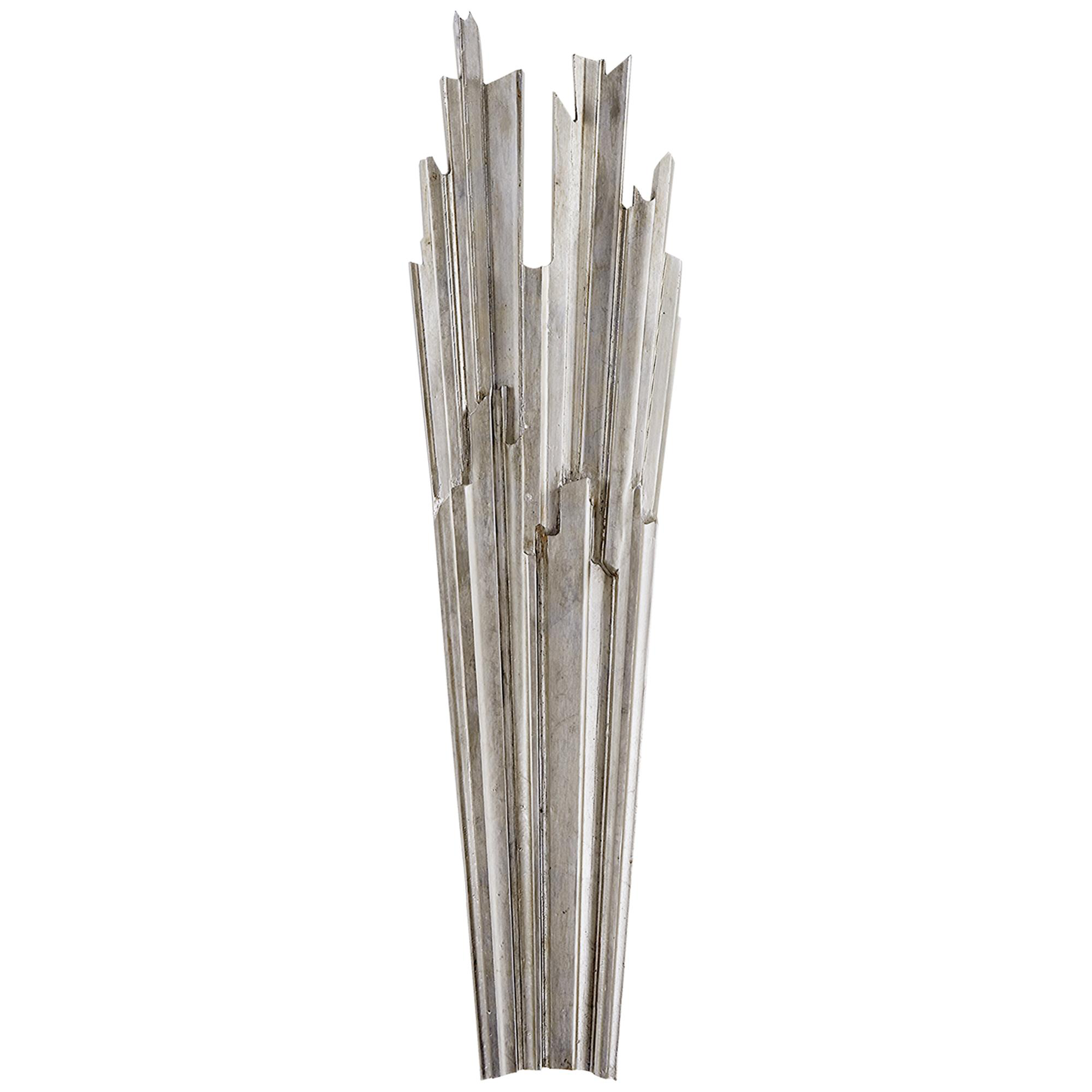 Shown in Burnished Silver Leaf finish