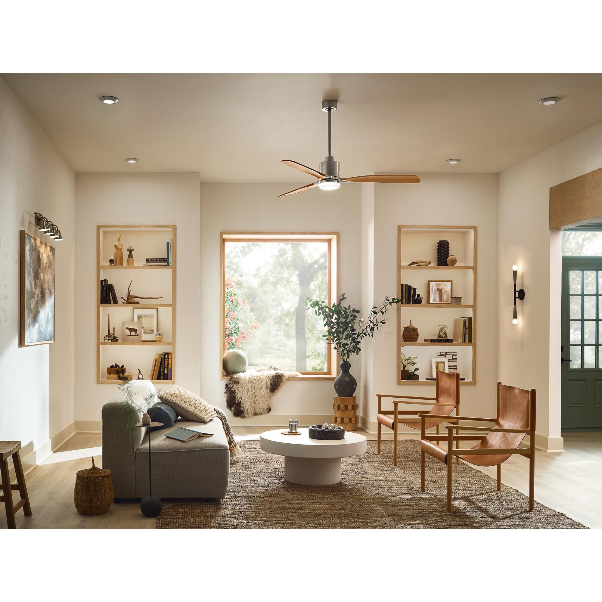 Ridley II 60 Inch Ceiling Fan with Light Kit by Kichler Lighting