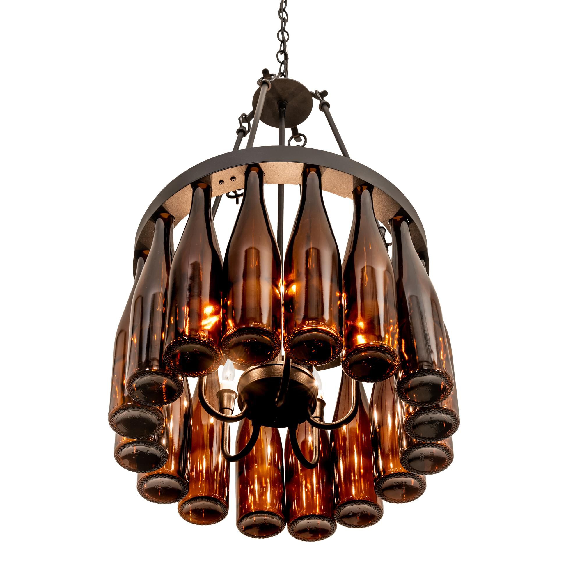 Wine Bottle 18 Inch 5 Light Mini Chandelier by Meyda Lighting
