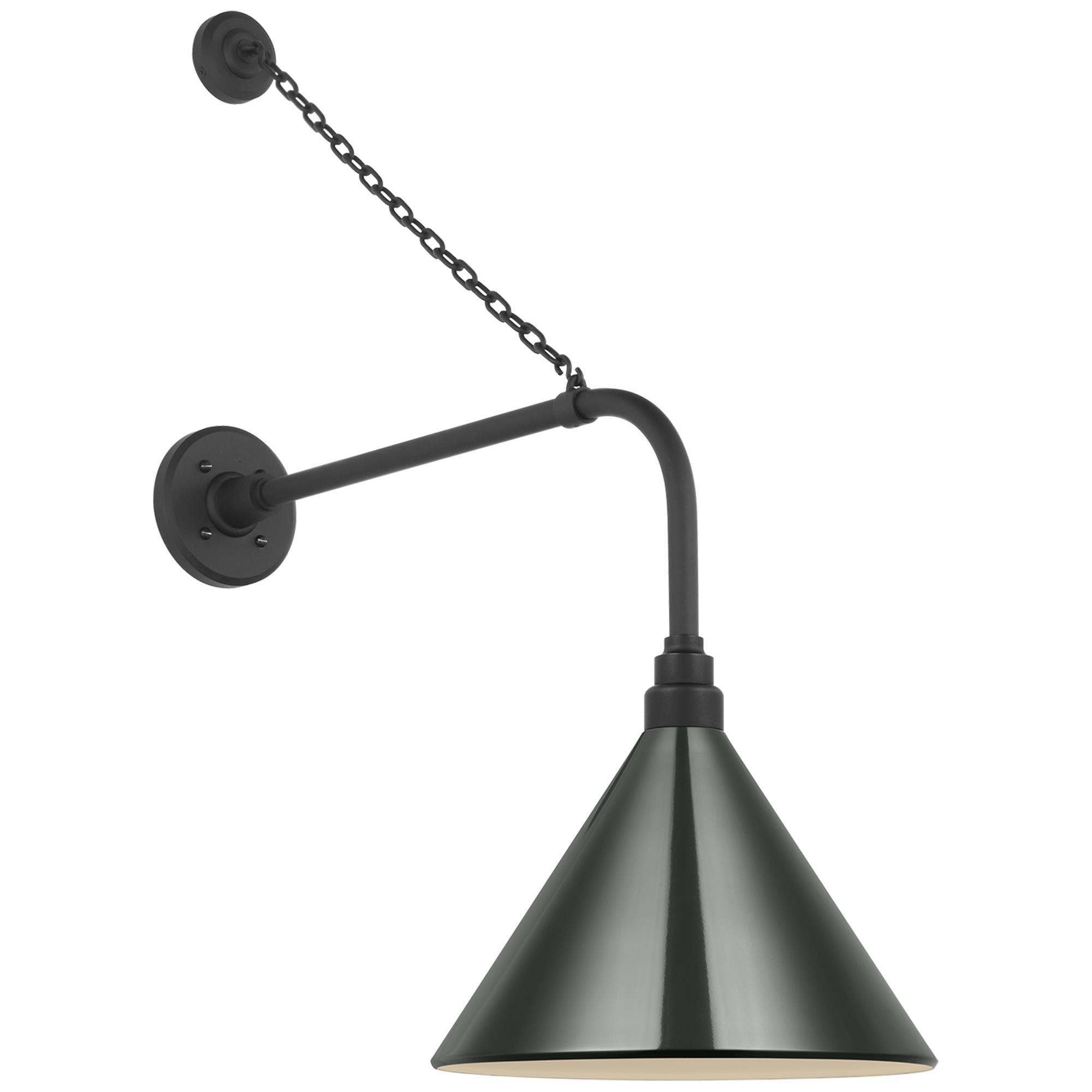 Shown in Matte Black finish and Green shade