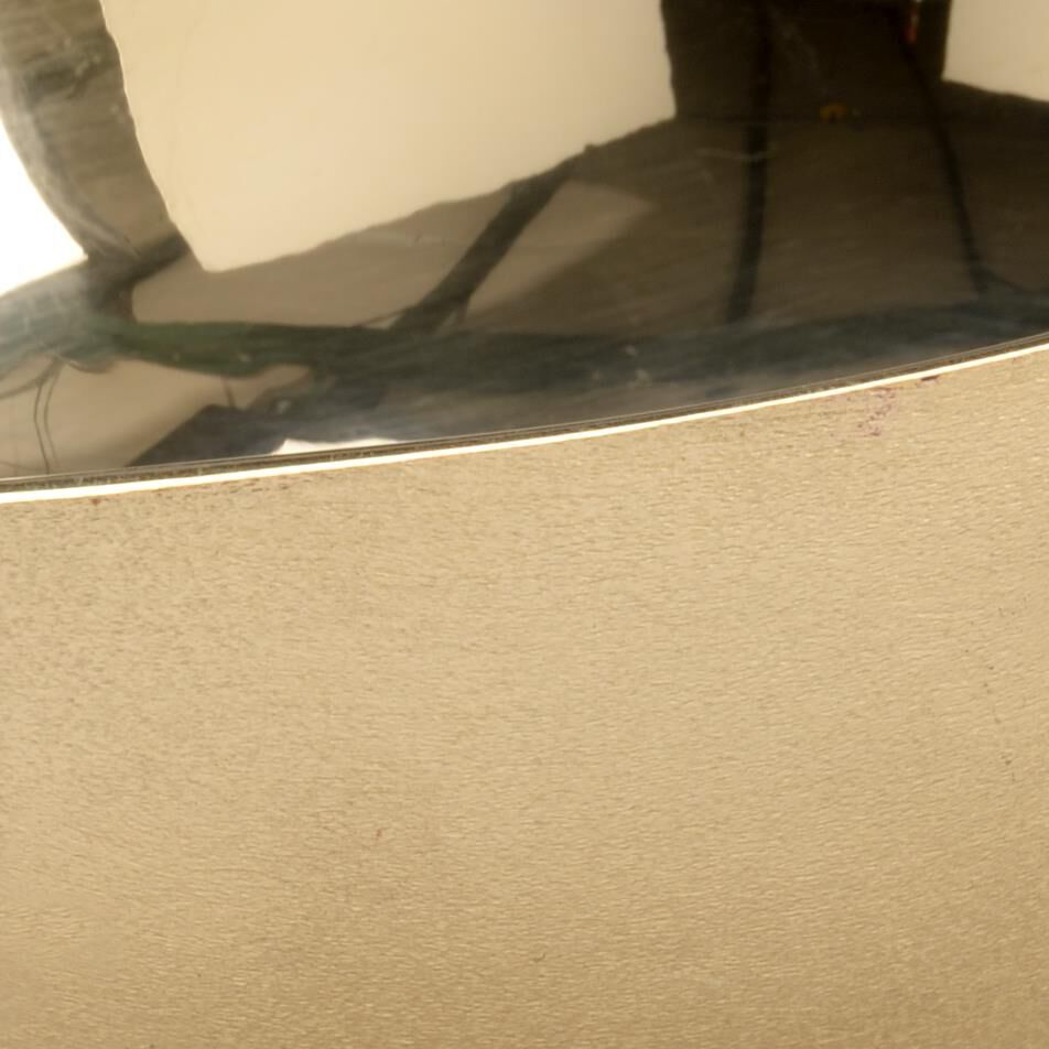 Shown in Matte/Polished Brass finish and Aluminum glass