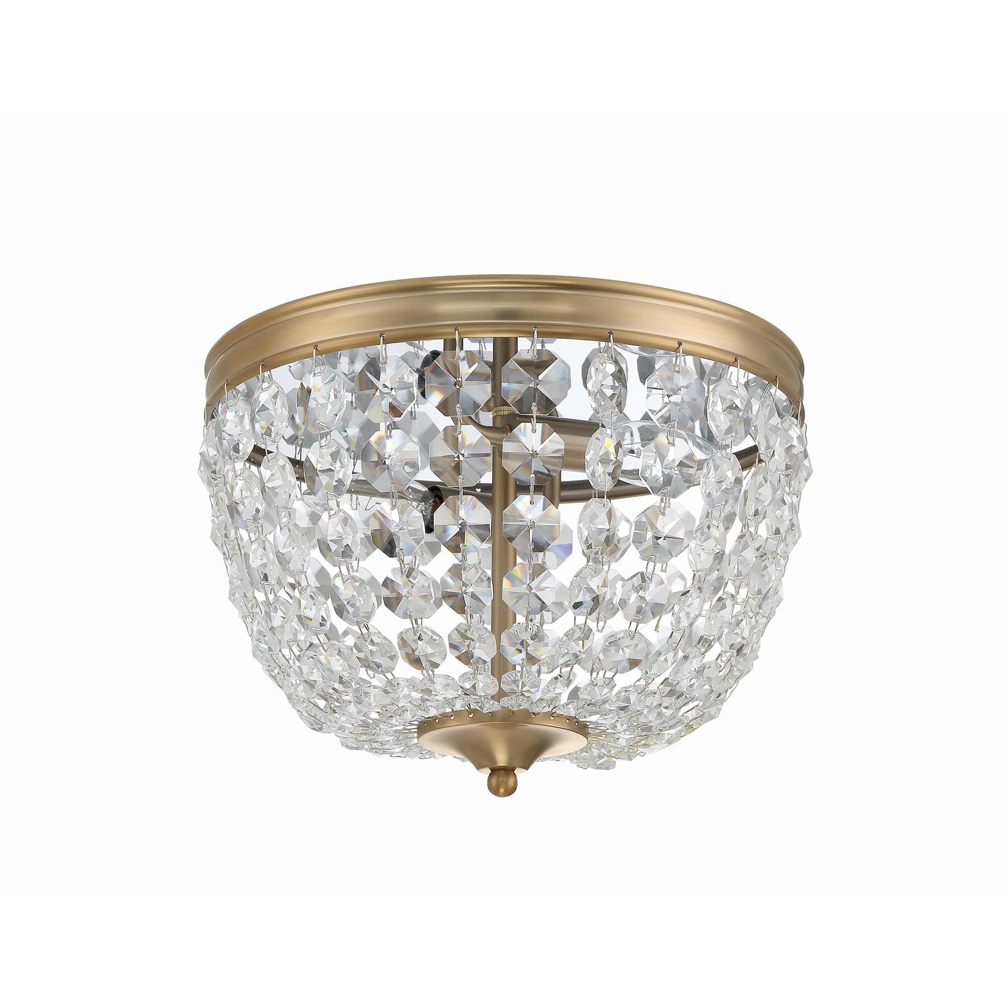 Shown in Vibrant Gold finish and Hand Cut crystal
