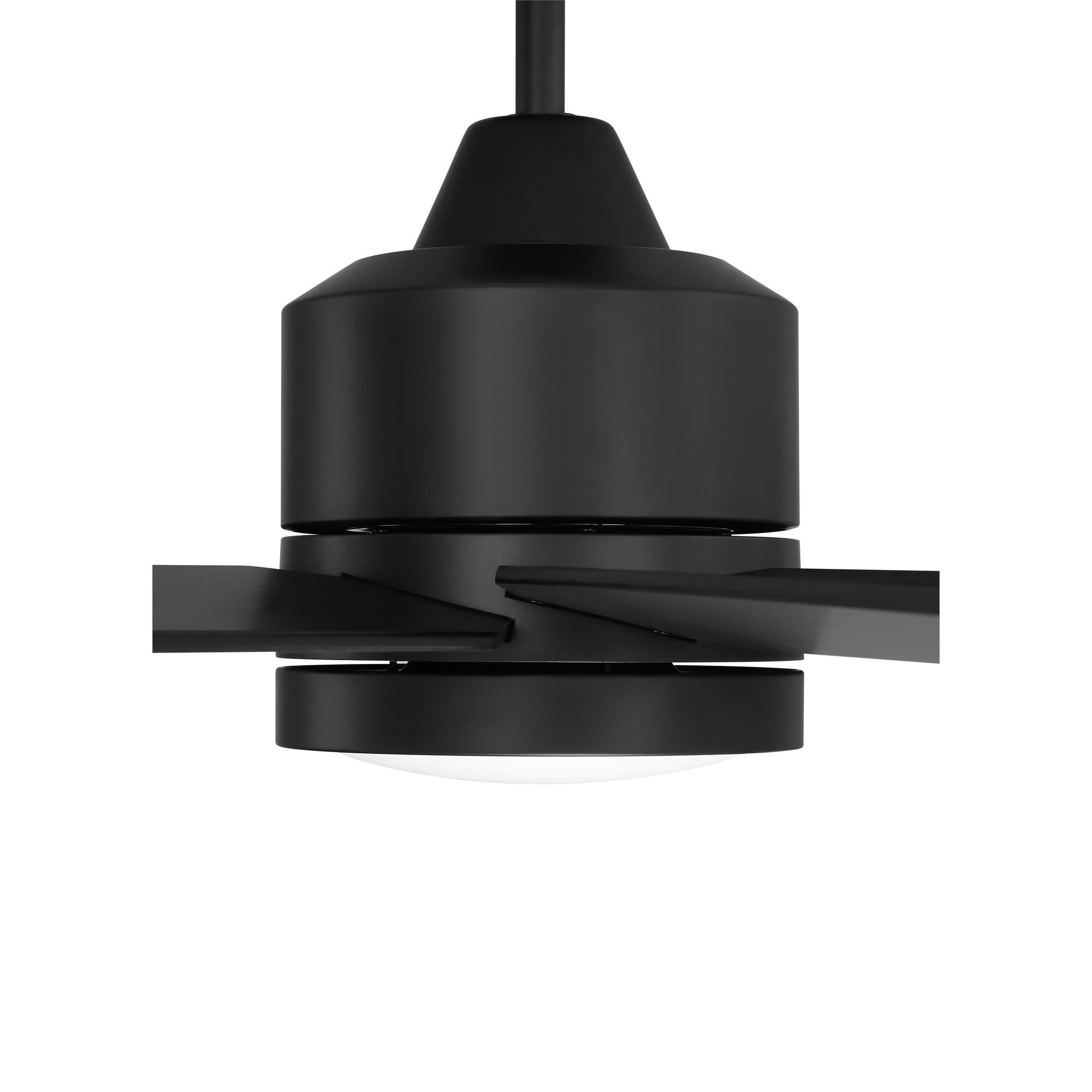 Shown in Flat Black finish and Frost White Opal glass
