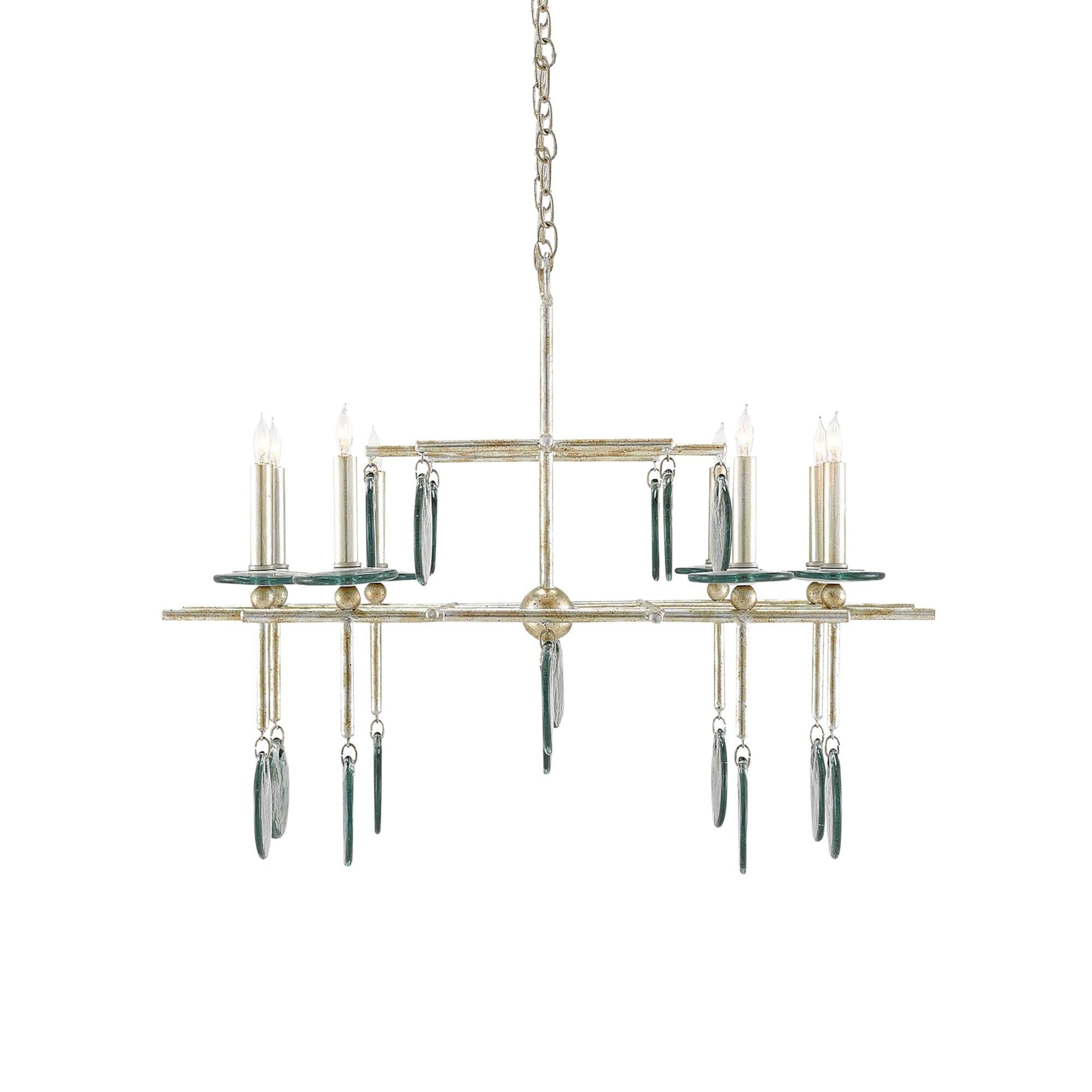 Sethos 42 Inch 8 Light Linear Suspension Light by Currey and Company