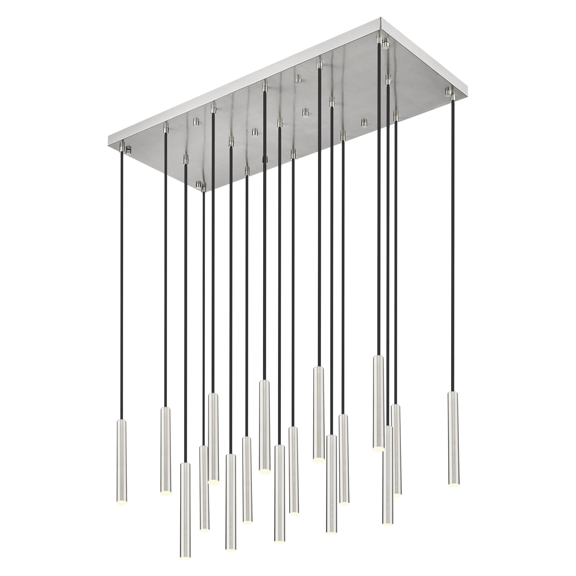 Shown in Brushed Nickel finish and Brushed Nickel glass and Brushed Nickel shade