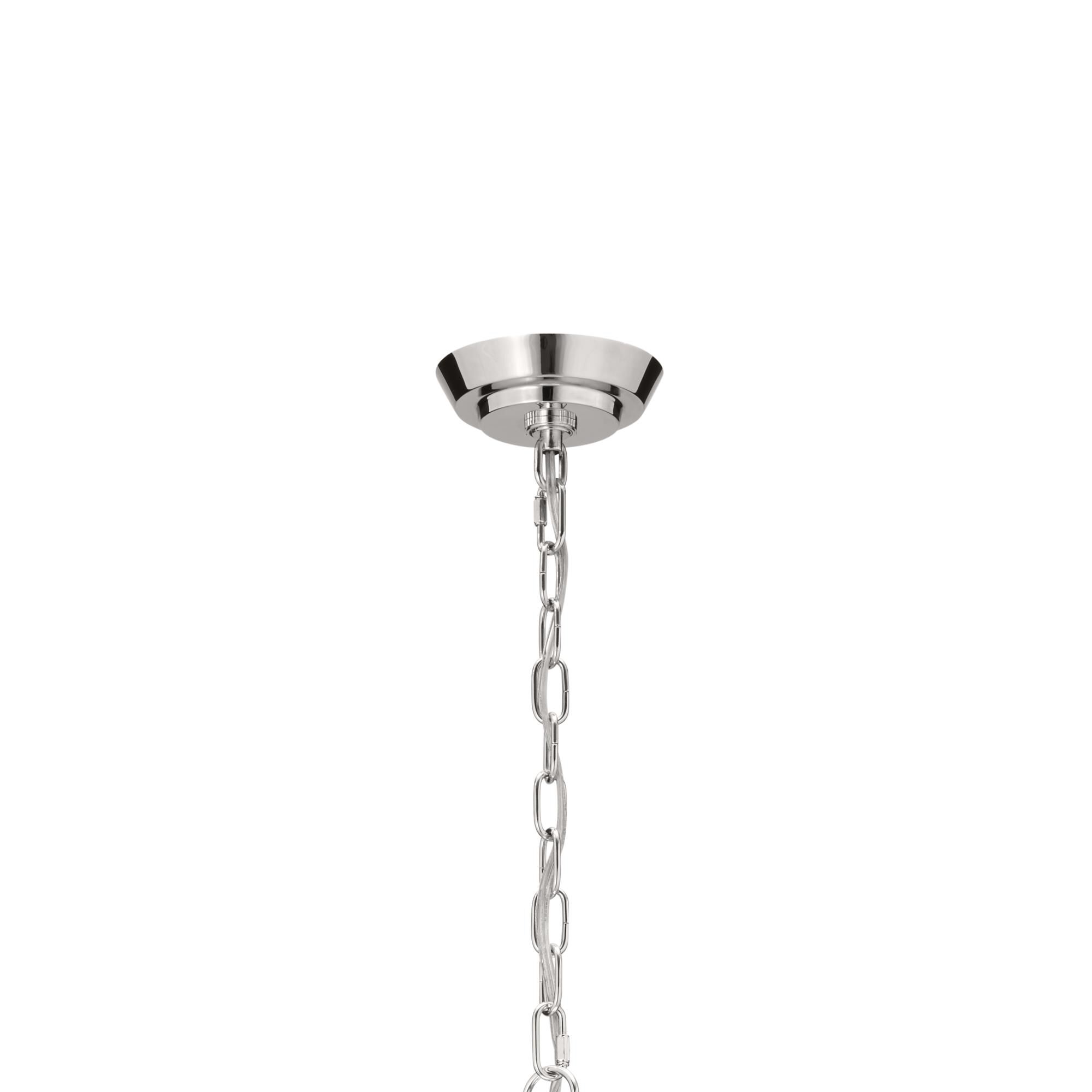 Shown in Polished Nickel finish and Opal glass