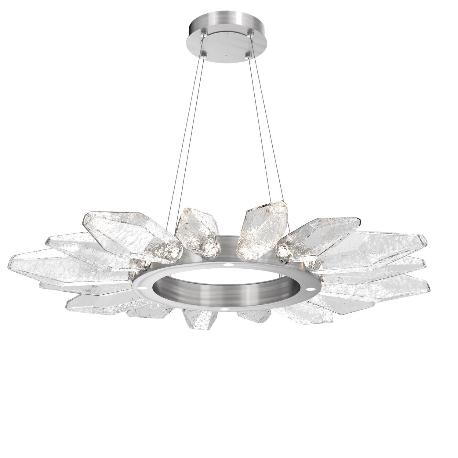Rock Crystal 41 Inch 20 Light LED Chandelier by Hammerton Studio