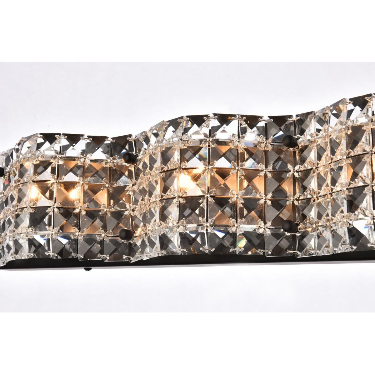 Shown in Black finish and Royal Cut Clear crystal