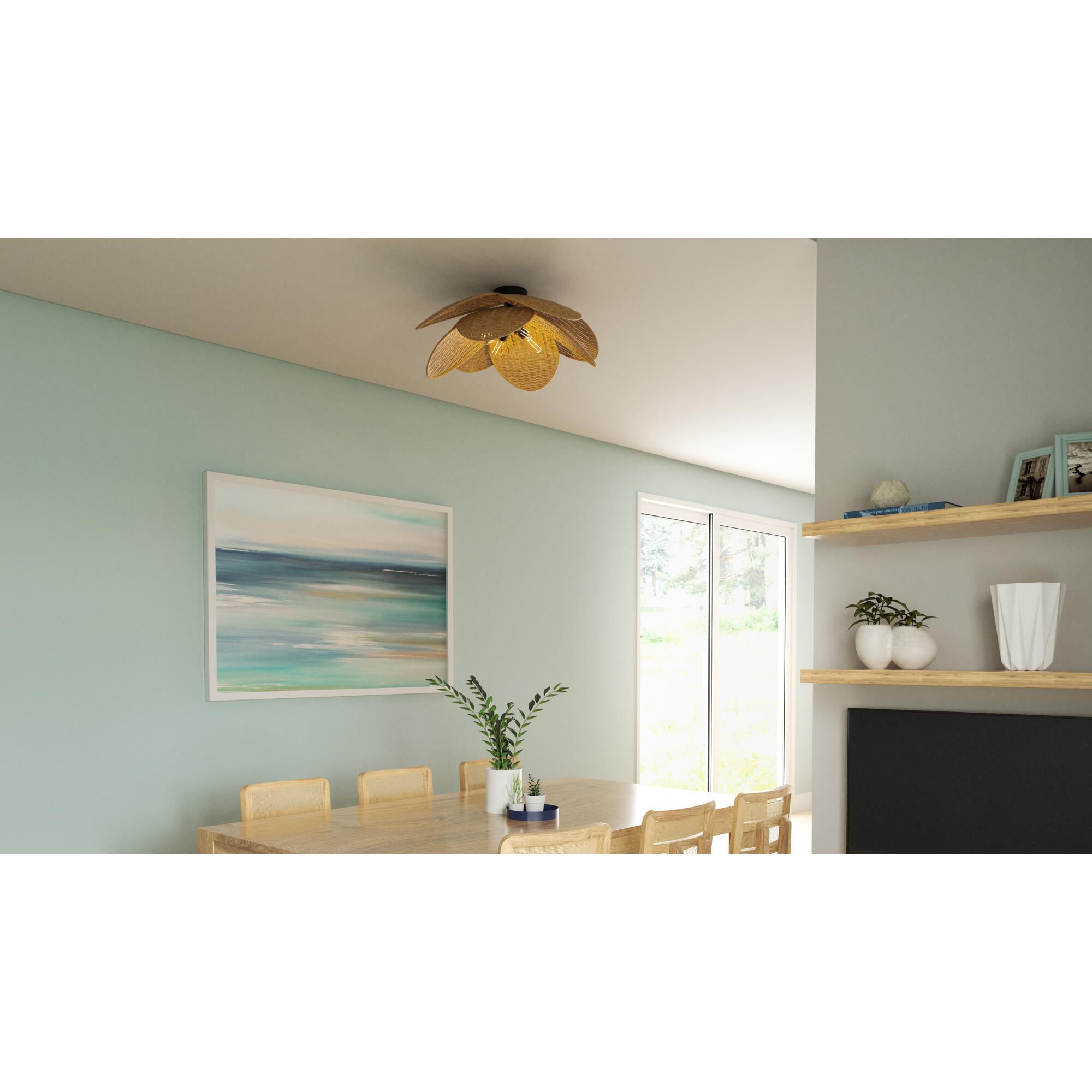Willa 30 Inch Semi Flush Mount by Quoizel