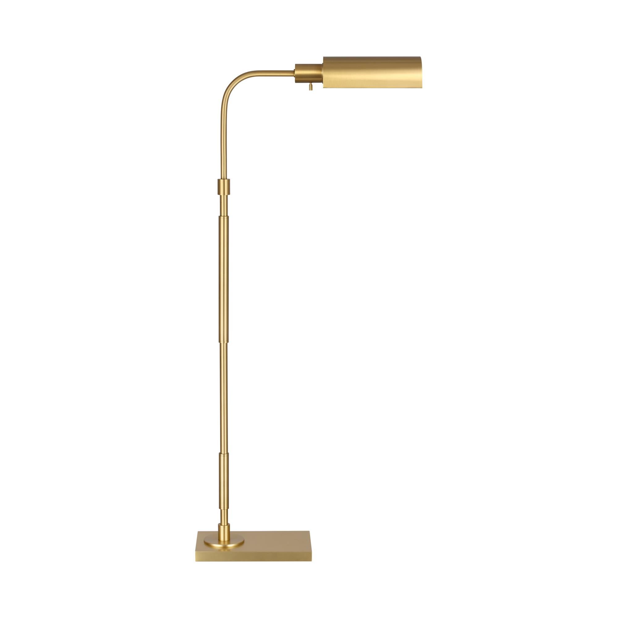 Shown in Burnished Brass finish and Burnished BrassSteel shade