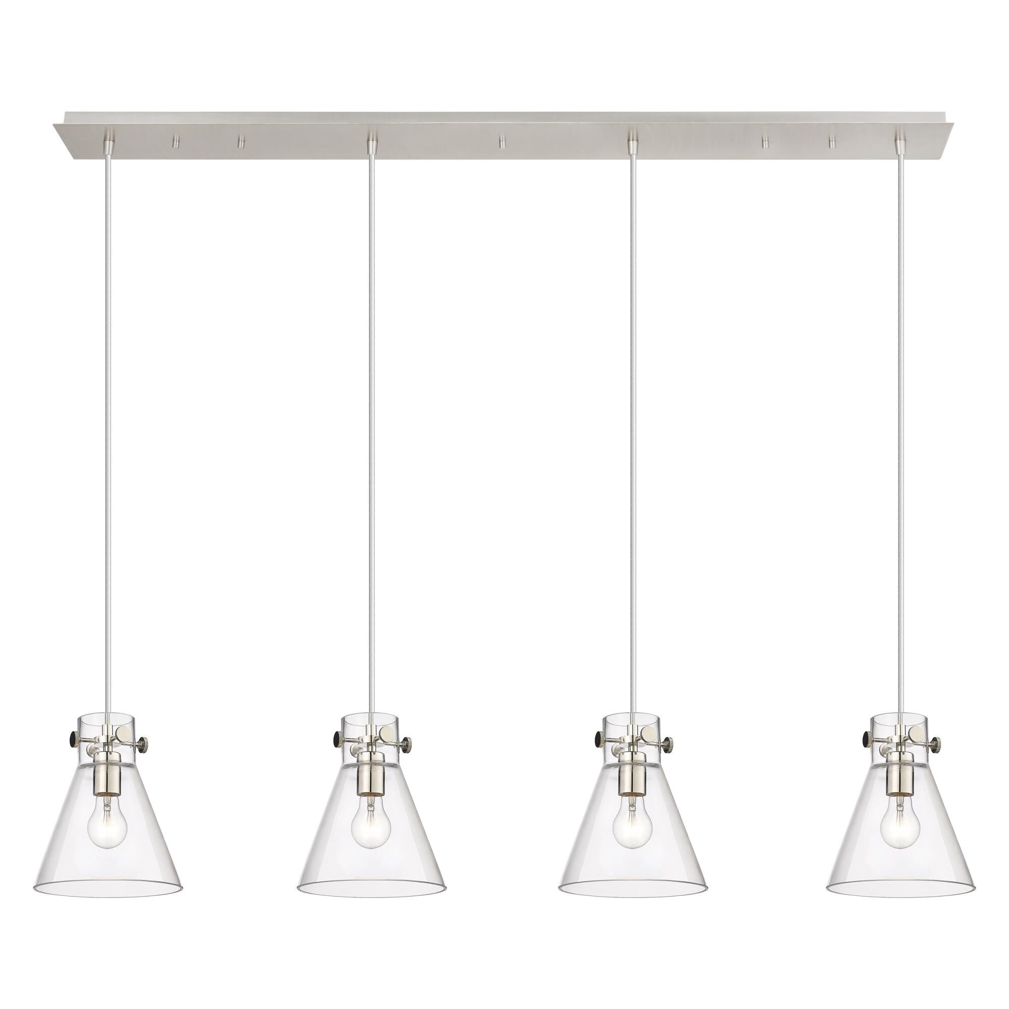 Bruno Marashlian Newton Cone 51 Inch 4 Light Linear Suspension Light by Innovations Lighting