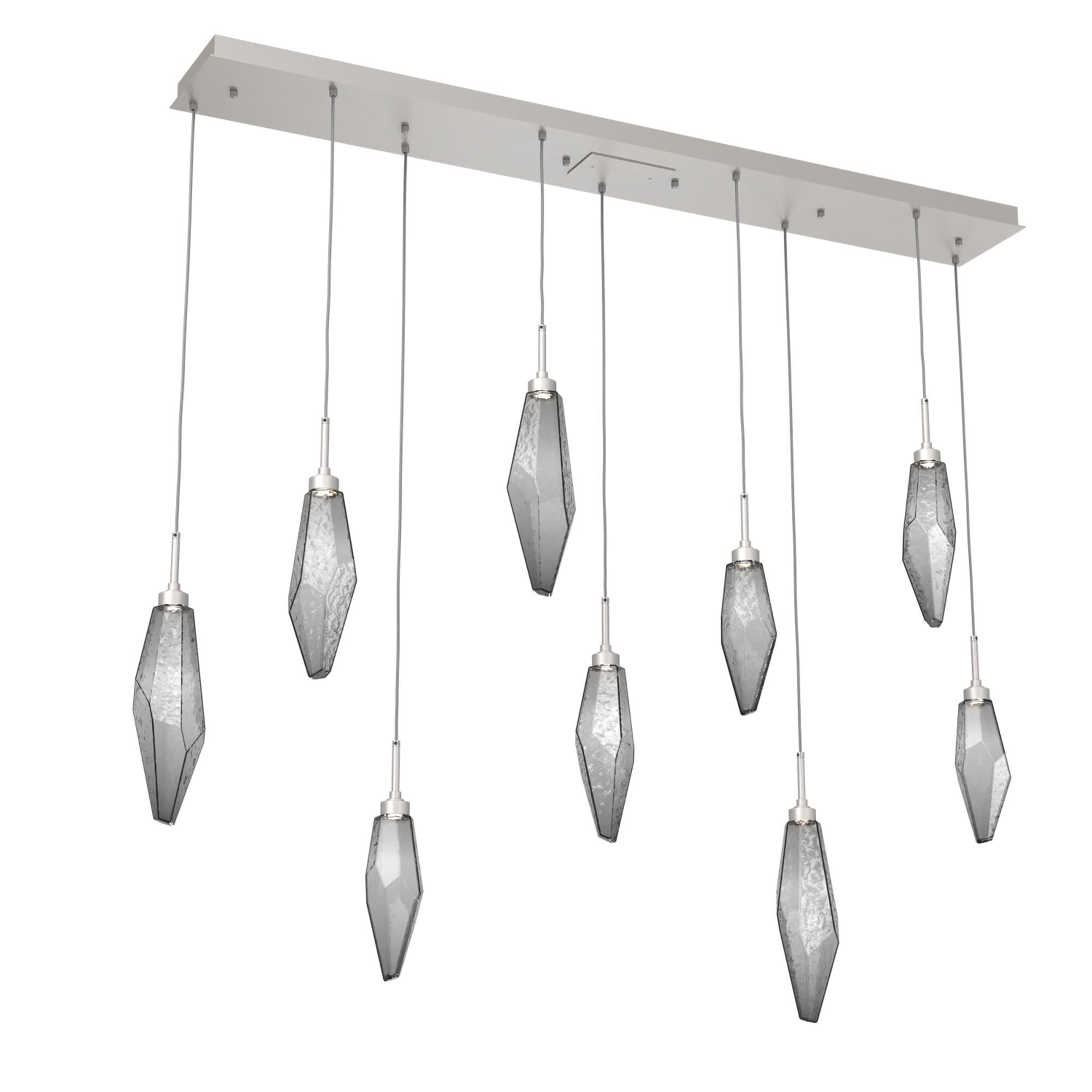Shown in Metallic Beige Silver finish and Chilled Smoke glass