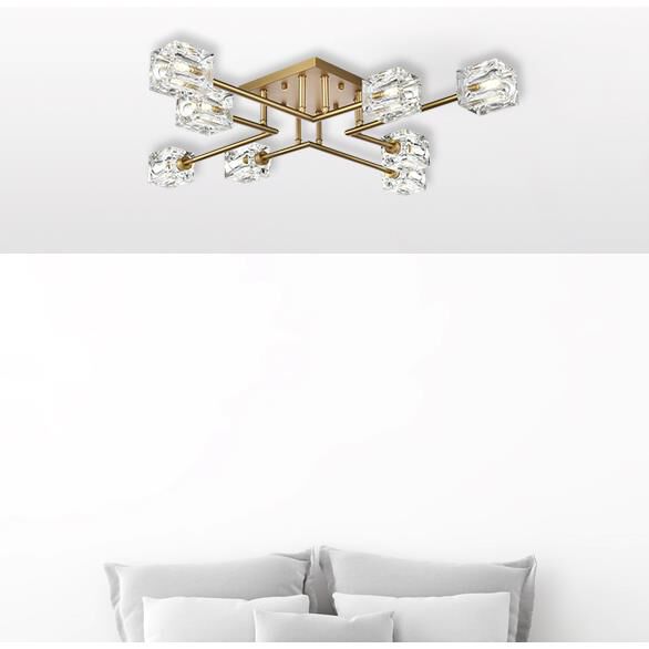 Shown in Satin Gold finish and Clear Royal Cut crystal