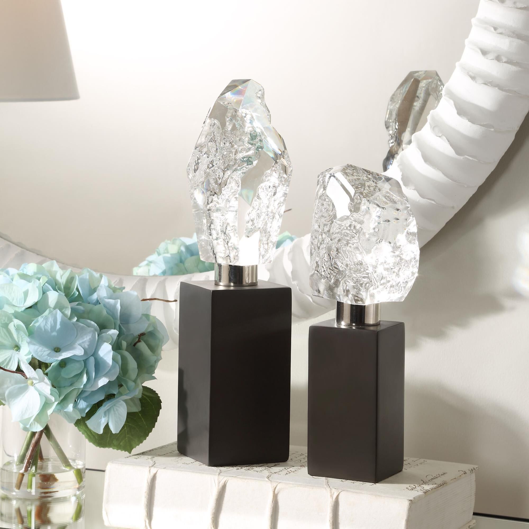 Renee Wightman Crystal Peak 4 Inch Sculpture by Uttermost