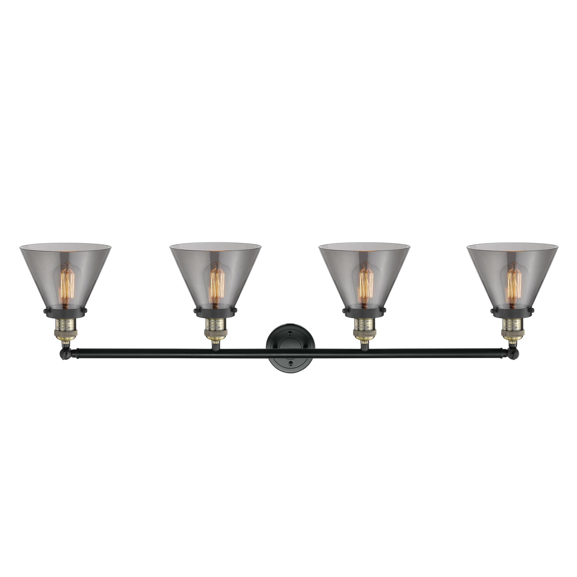 Bruno Marashlian Large Cone 43 Inch 4 Light Bath Vanity Light by Innovations Lighting