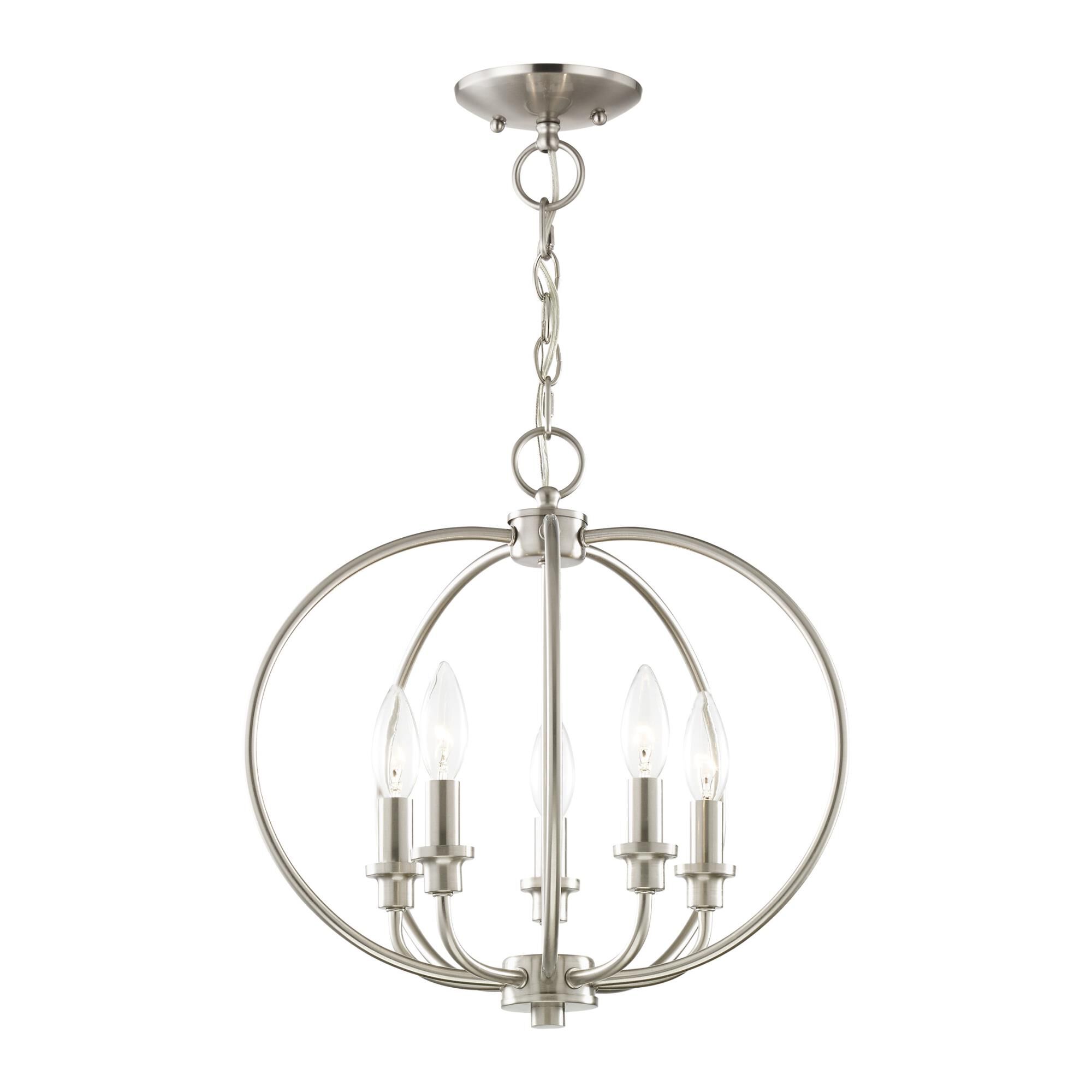 Milania 16 Inch 5 Light Mini Chandelier by Livex Lighting