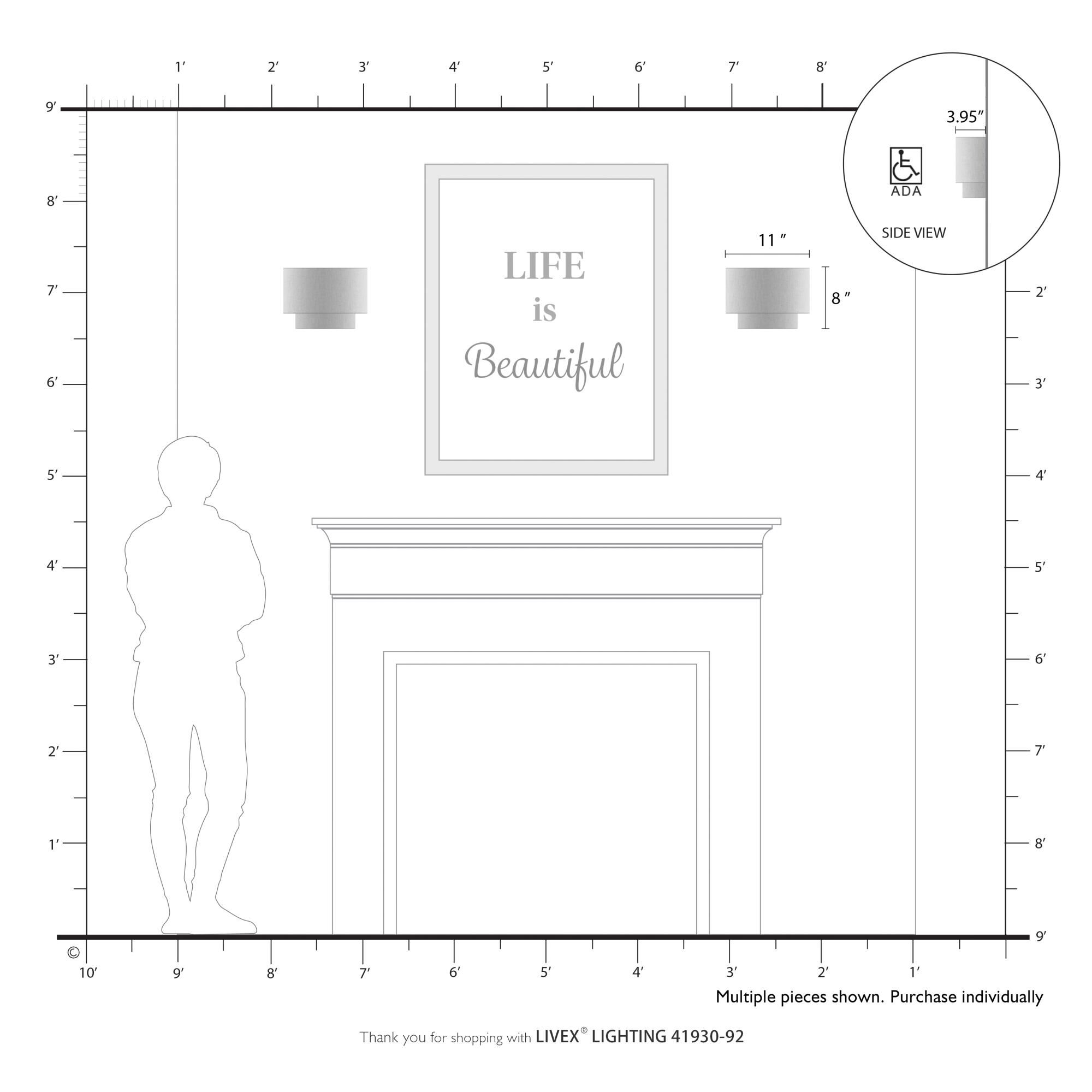 Shown in English Bronze finish and Hand Crafted Oatmeal Color Fabric with White Color Inside shade