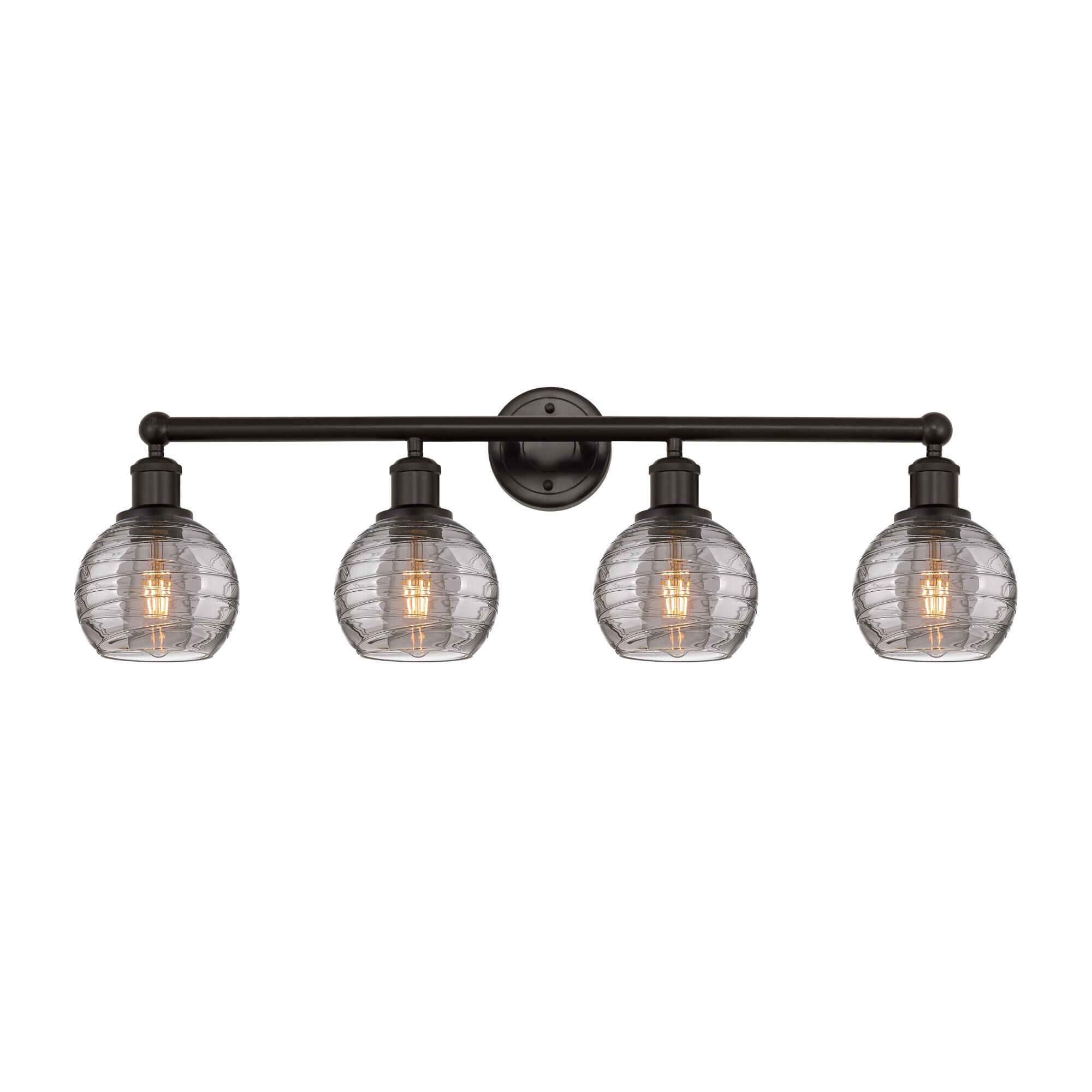Bruno Marashlian Athens Deco Swirl 33 Inch 4 Light Bath Vanity Light by Innovations Lighting