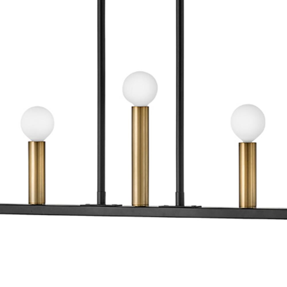 Lazlo 40 Inch 7 Light Linear Suspension Light by Lark