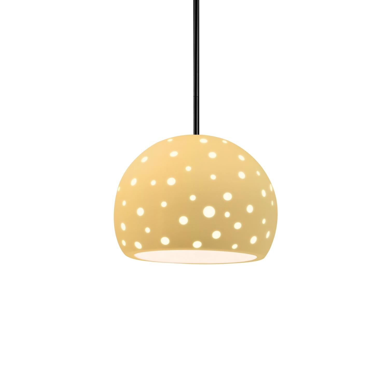 Perforated Globe 7 Inch Mini Pendant by Justice Design Group