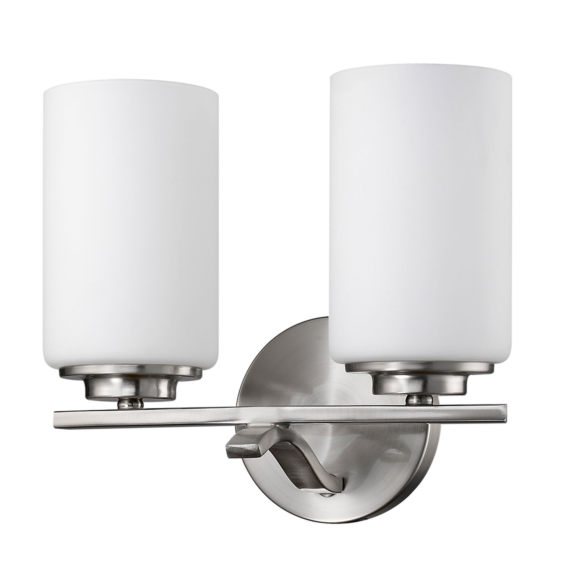 Shown in Satin Nickel finish and Frosted glass and Frosted Glass shade