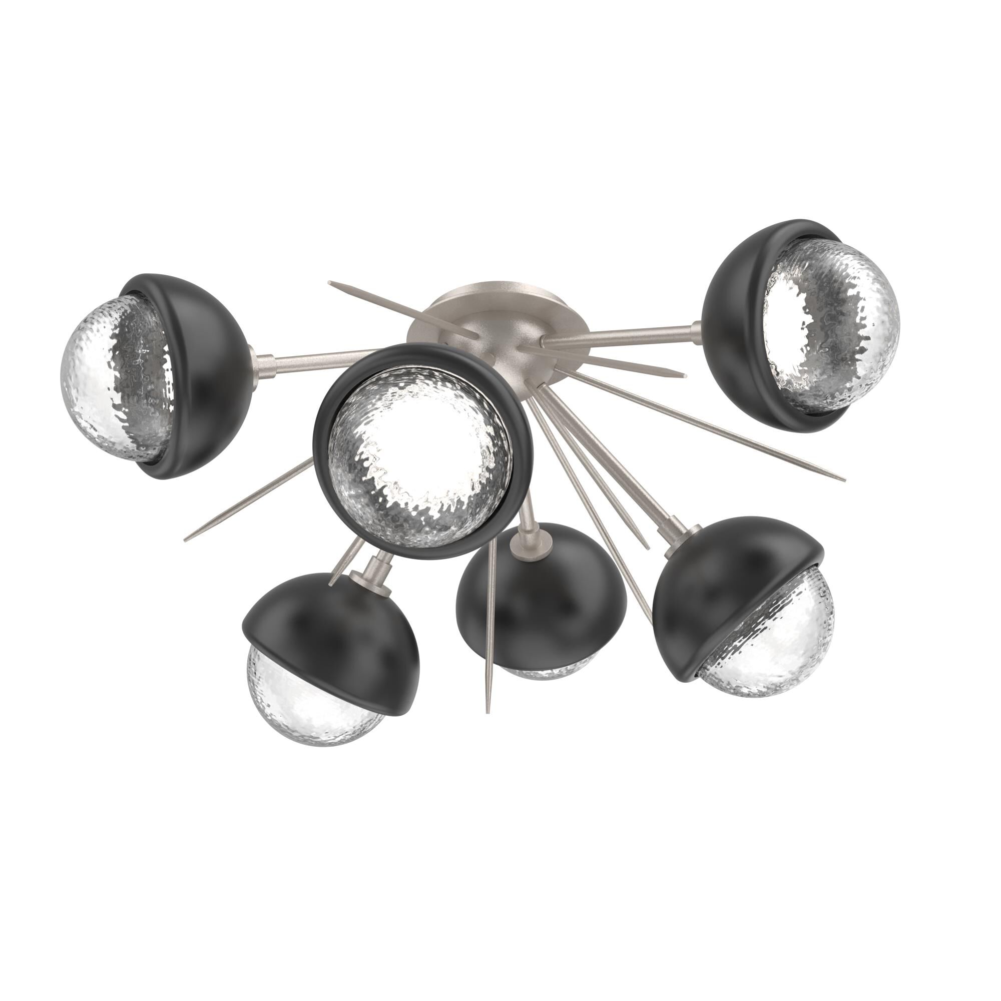 Levi Wilson Cabochon 28 Inch Semi Flush Mount by Hammerton Studio