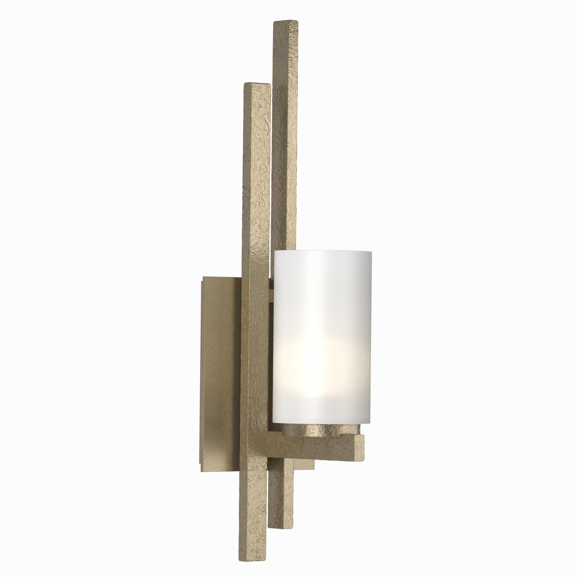 Shown in Soft Gold finish and Opal  glass