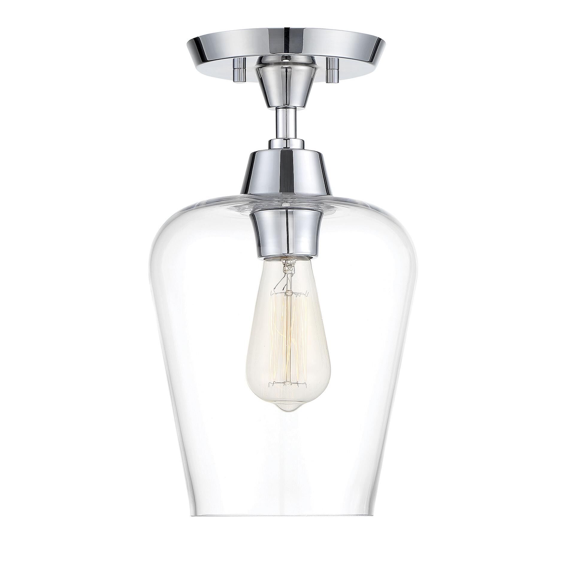 Octave 8 Inch 1 Light Semi Flush Mount by Savoy House