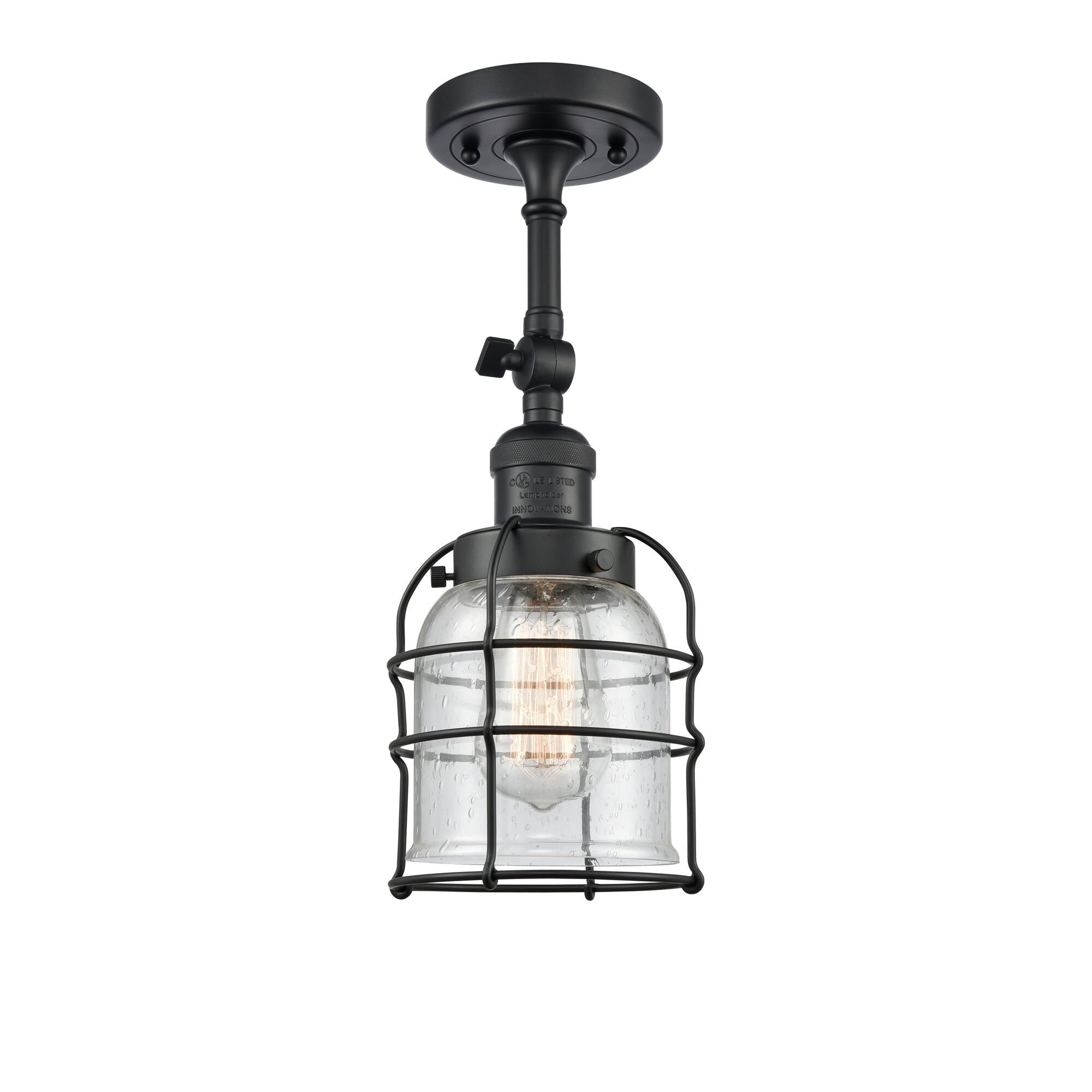 Shown in Matte Black finish and Seedy glass and No Accent accent