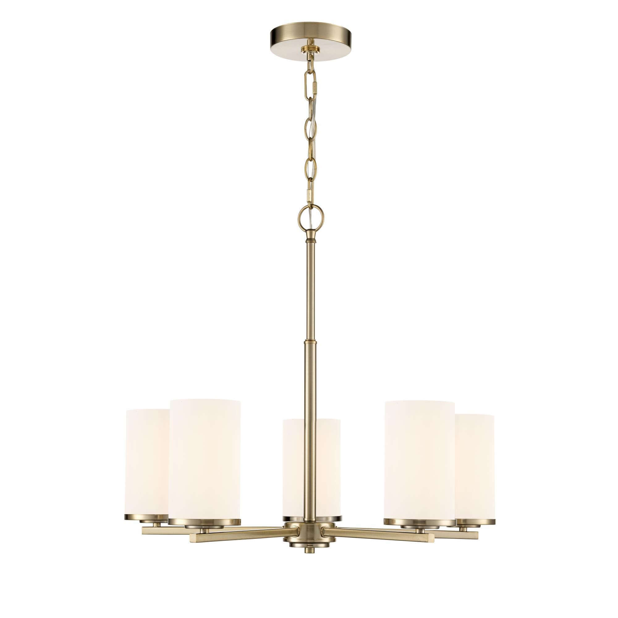 Shown in Modern Gold finish and Etched White glass