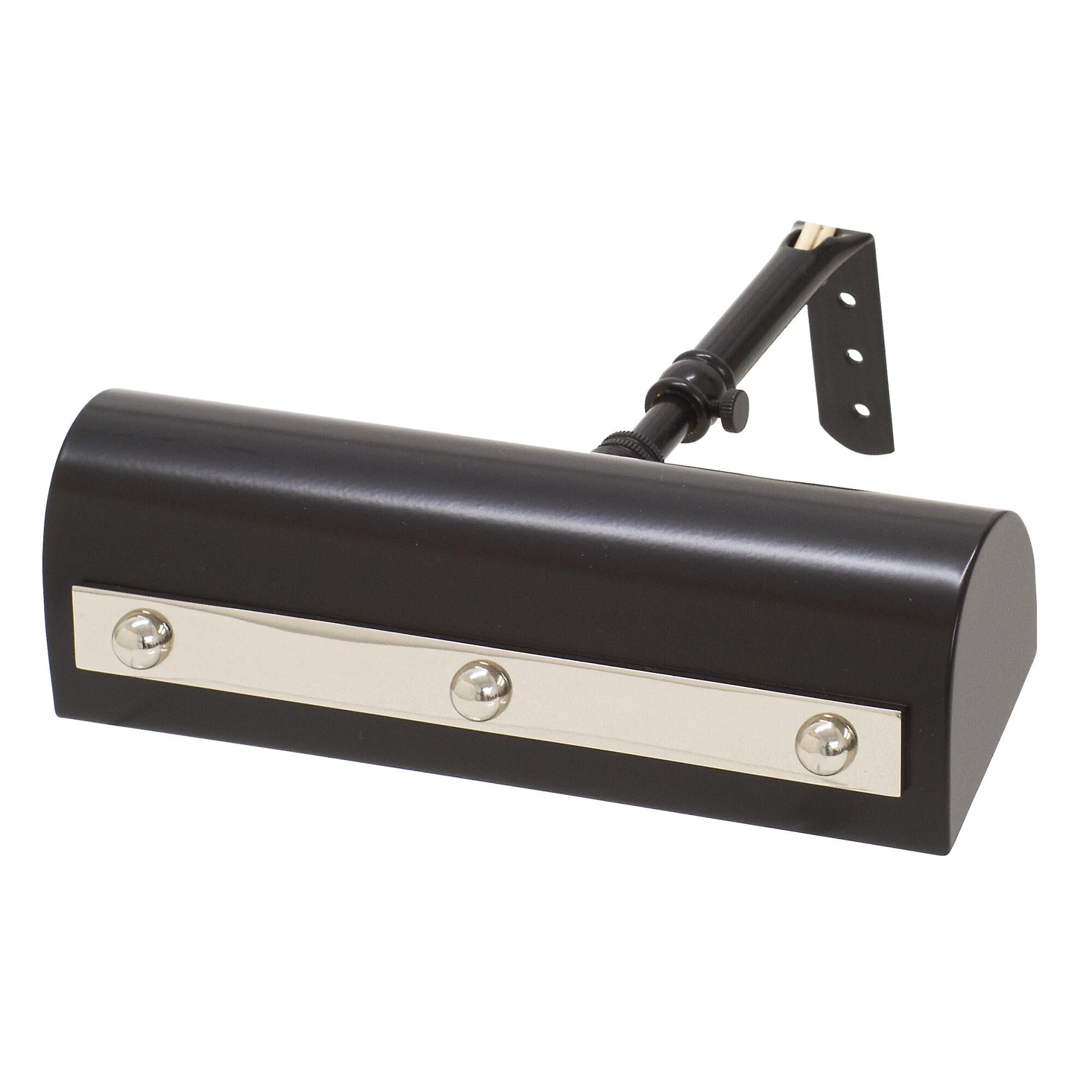 Shown in Black With Polished Nickel Accents finish and Metal shade and Polished Nickel accent