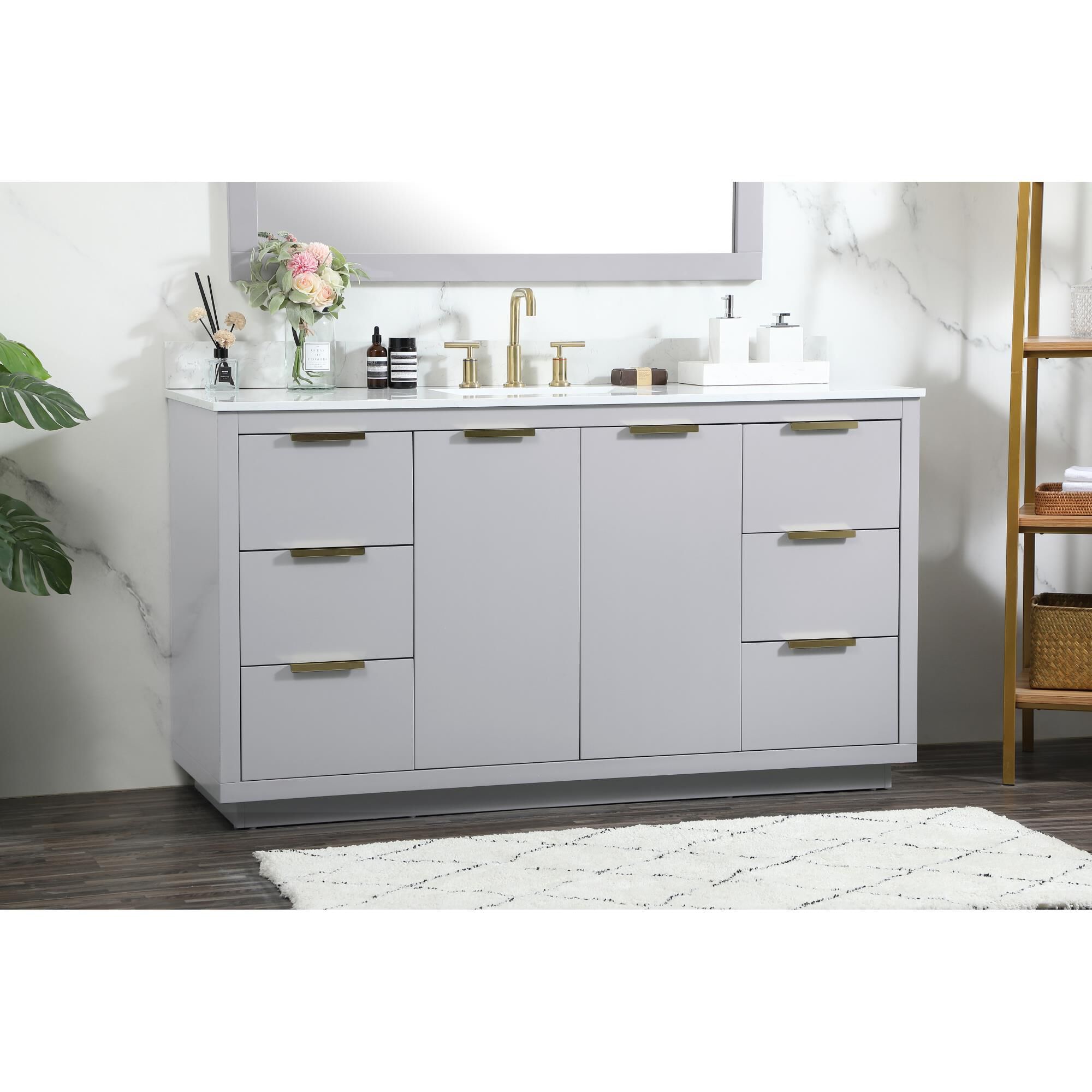 Shown in Grey finish