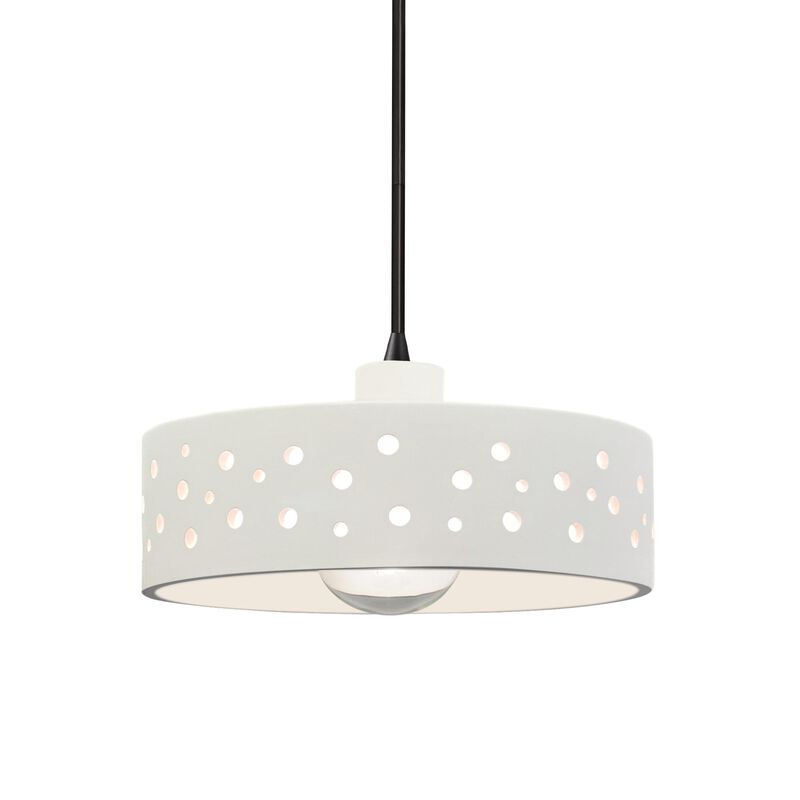 Perforated Dish 12 Inch Mini Pendant by Justice Design Group