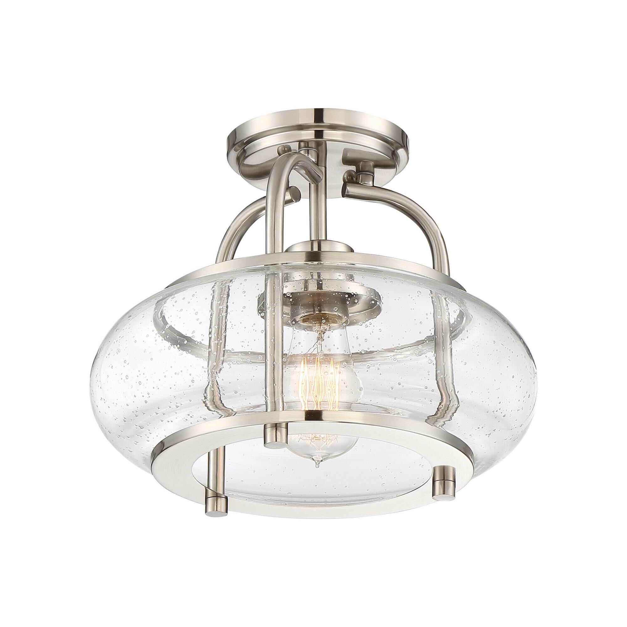 Trilogy 12 Inch 1 Light Semi Flush Mount by Quoizel