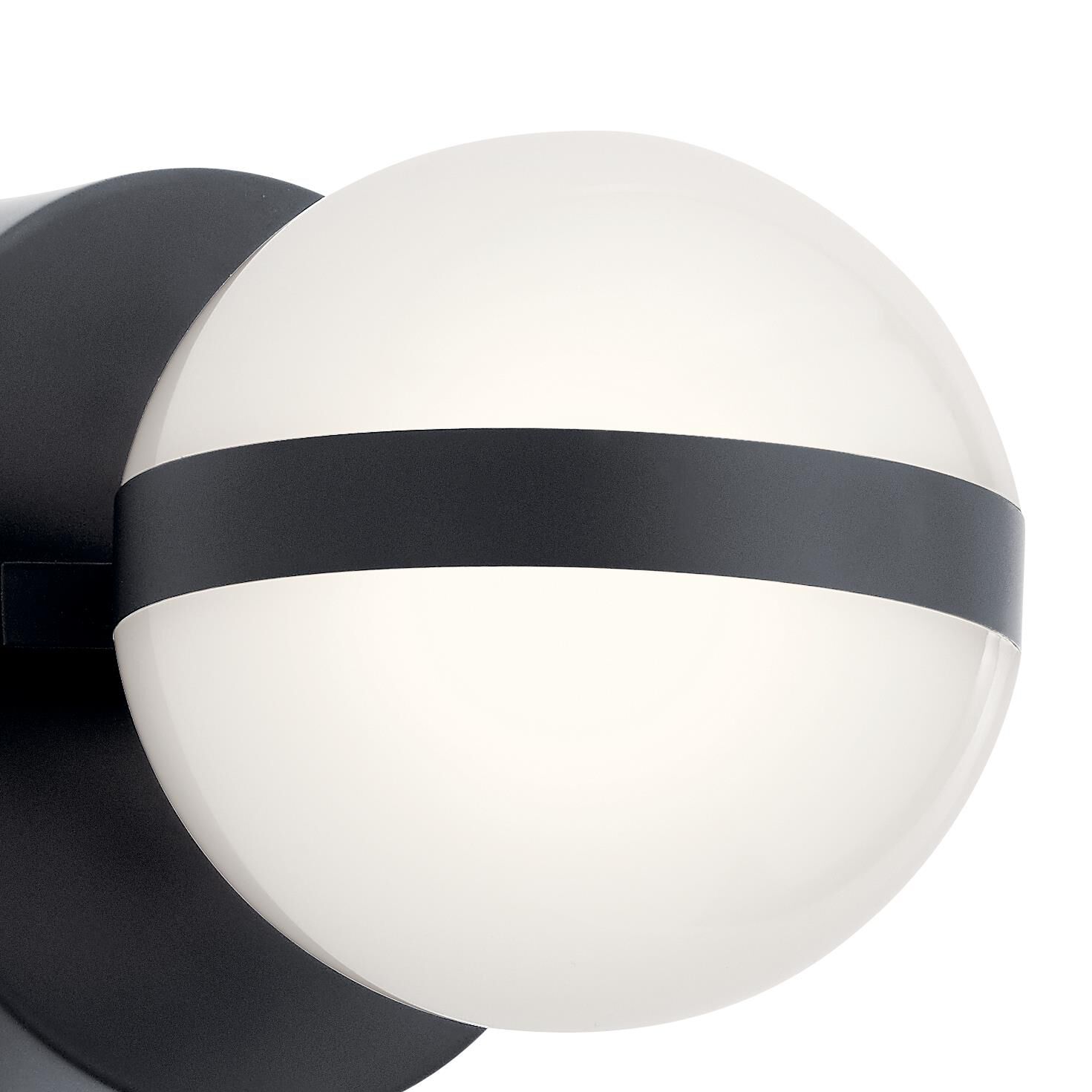 Shown in Matte Black finish and White Acrylic glass