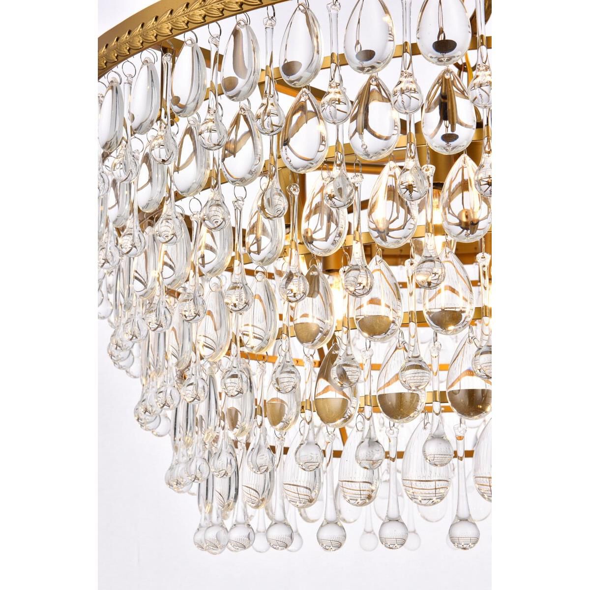 Nordic 28 Inch 6 Light Chandelier by Elegant Lighting