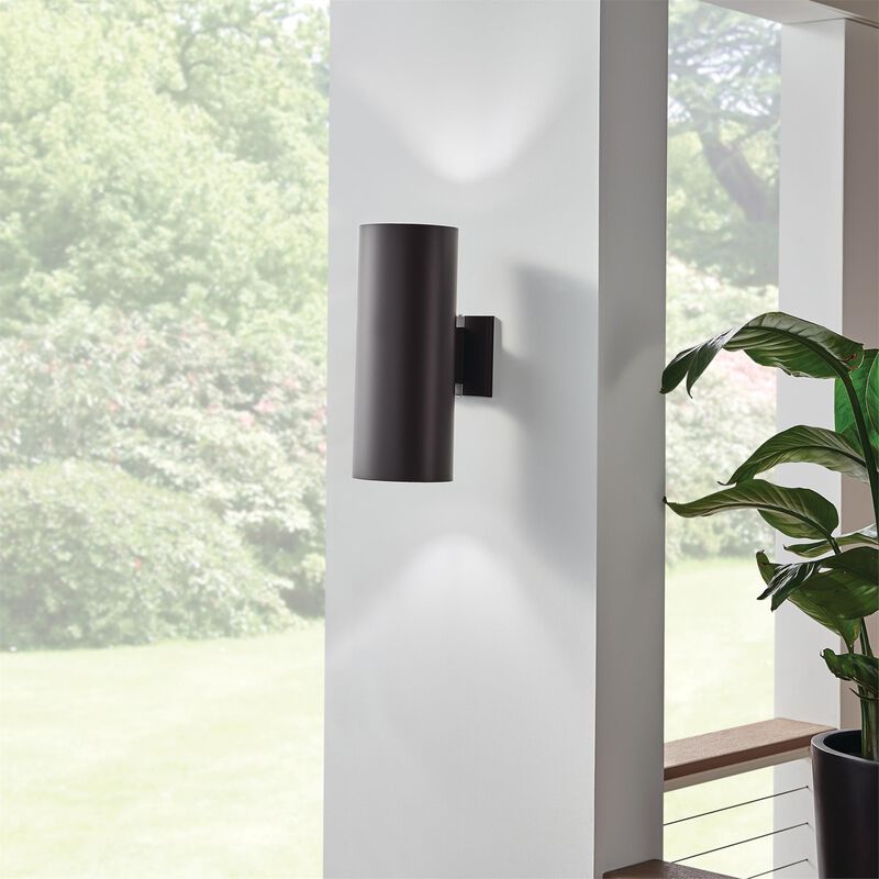 15 Inch Tall 2 Light Outdoor Wall Light by Kichler Lighting