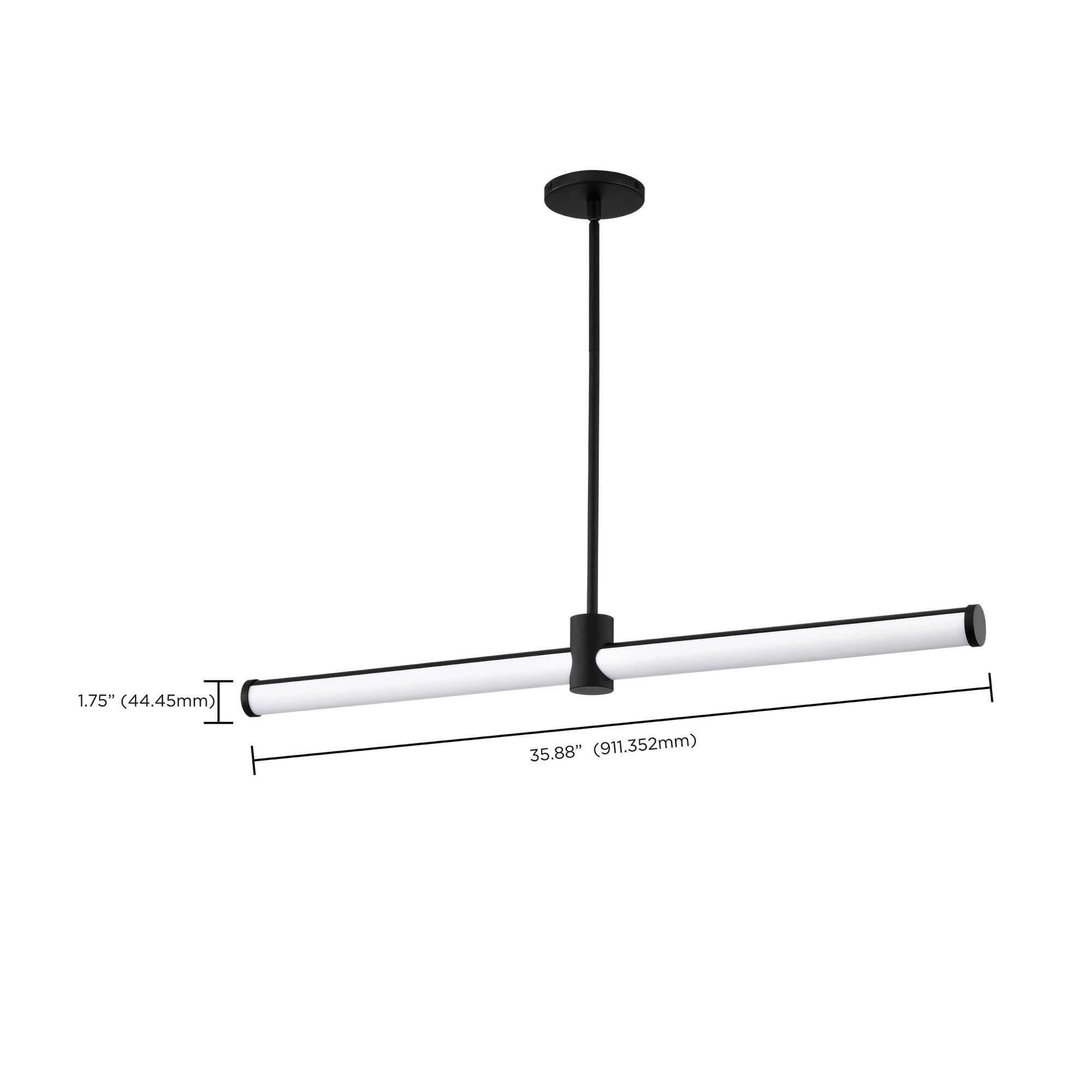 Bowman 36 Inch Linear Suspension Light by Nuvo Lighting